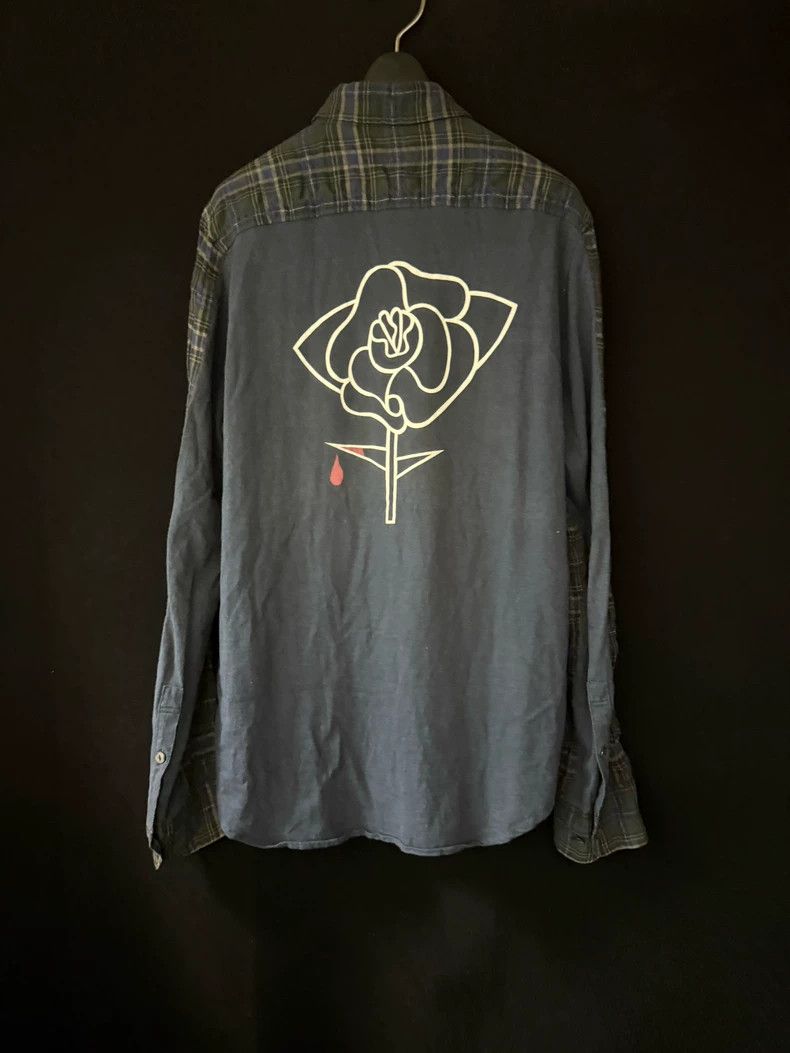 Undercover Undercover 07 SS purple bleeding rose blue shirt Size US M / EU 48-50 / 2 - 1 Thumbnail