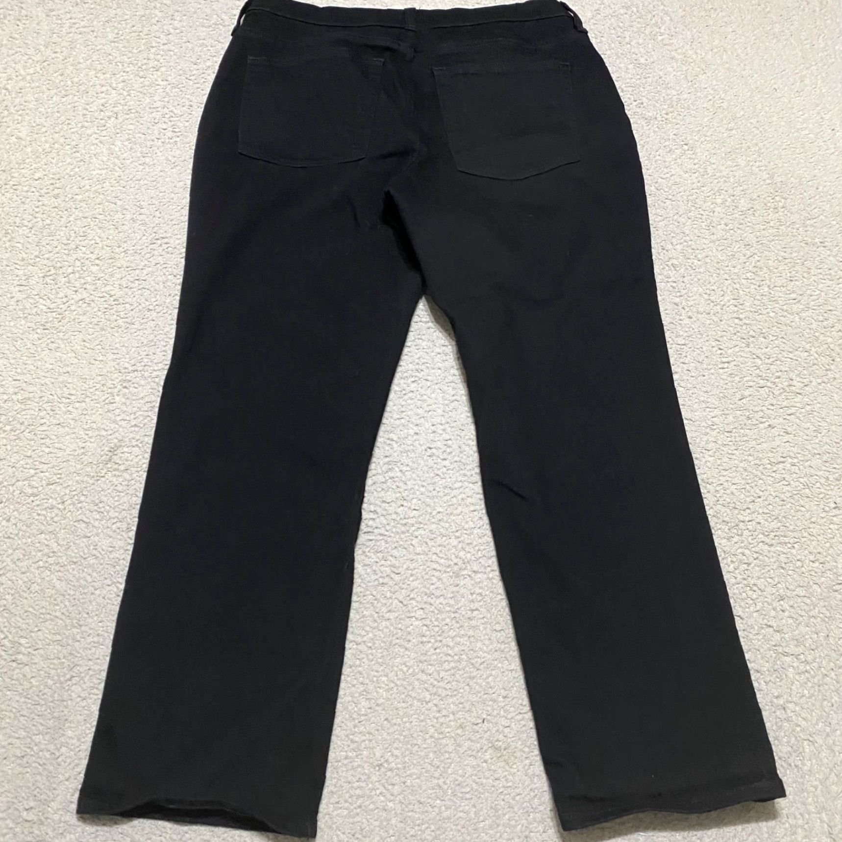 J.Crew J.CREW Jeans Womens 31 Black Denim Dark Wash Straight Rise High 5-Pocket Regular Size 31 Womens Fashion Jeans Size 24" / US 00 / IT 34 - 2 Thumbnail