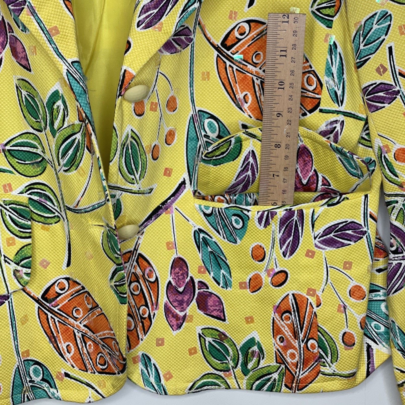 Other REDD Jeans 10 Denim JACKET Button-up Long Sleeves YELLOW Size L / US 10 / IT 46 - 11 Thumbnail