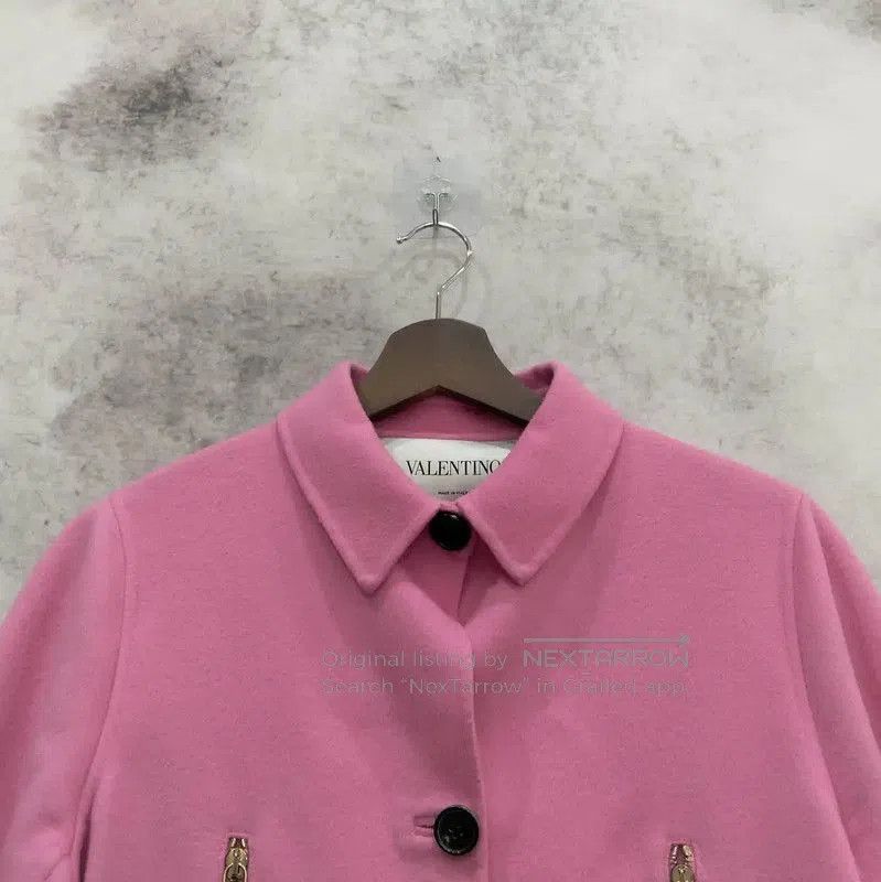 Valentino Valentino Pink Wool Jacket for Women . Size L / US 10 / IT 46 - 3 Thumbnail