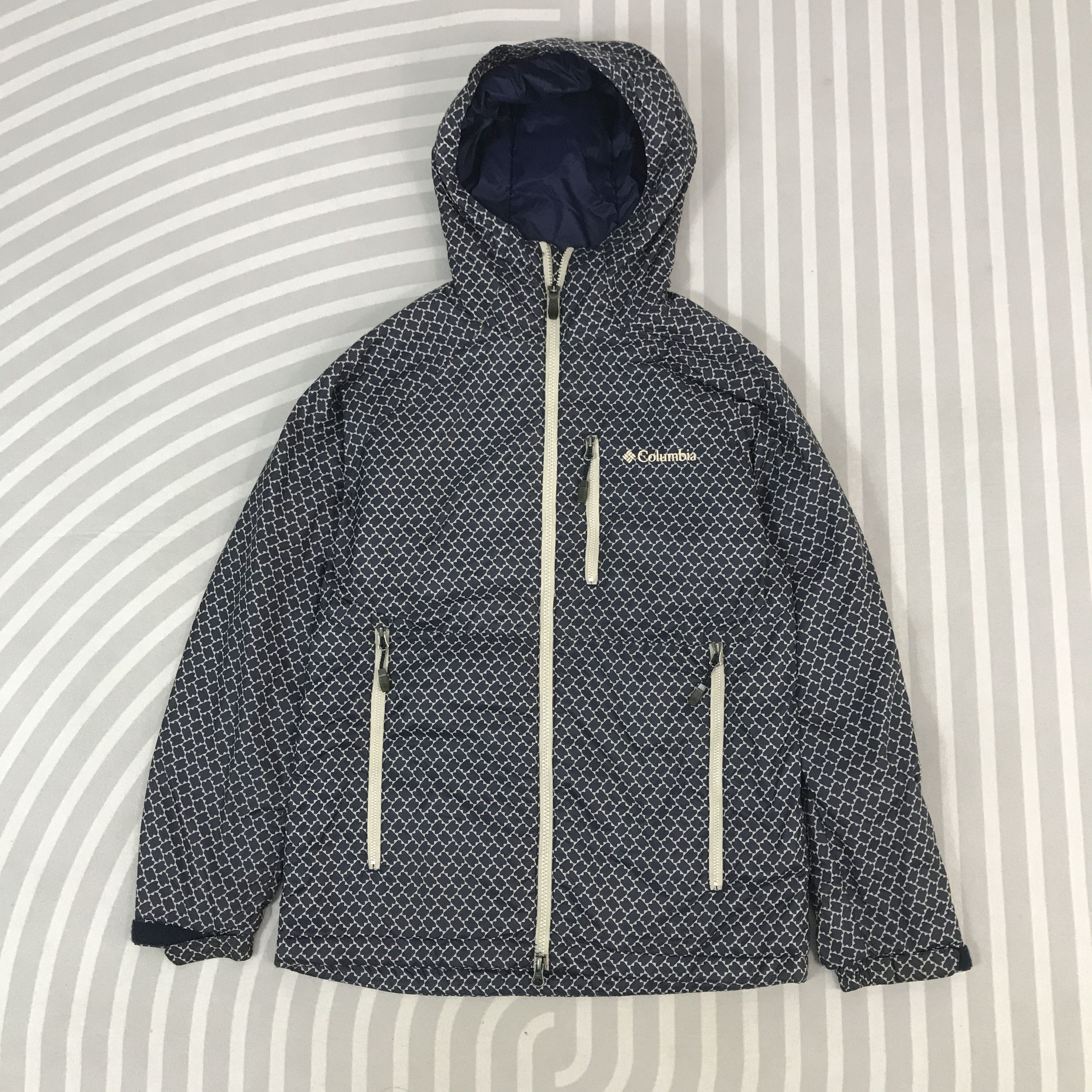 Columbia Vintage Columbia quilted striped Design hoodie Jacket Size US L / EU 52-54 / 3 - 1 Thumbnail