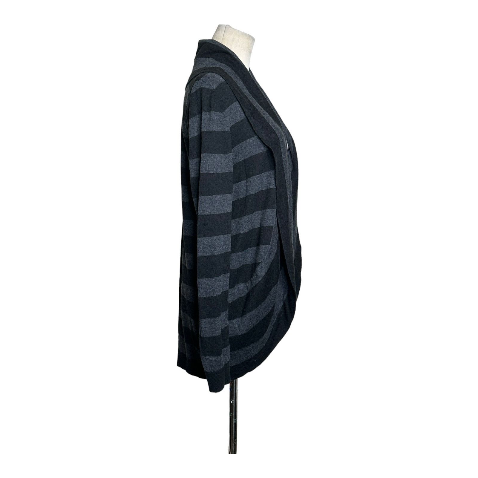 Loft Loft gray black open front long sleeves cardigan size M Size M / US 6-8 / IT 42-44 - 8 Thumbnail