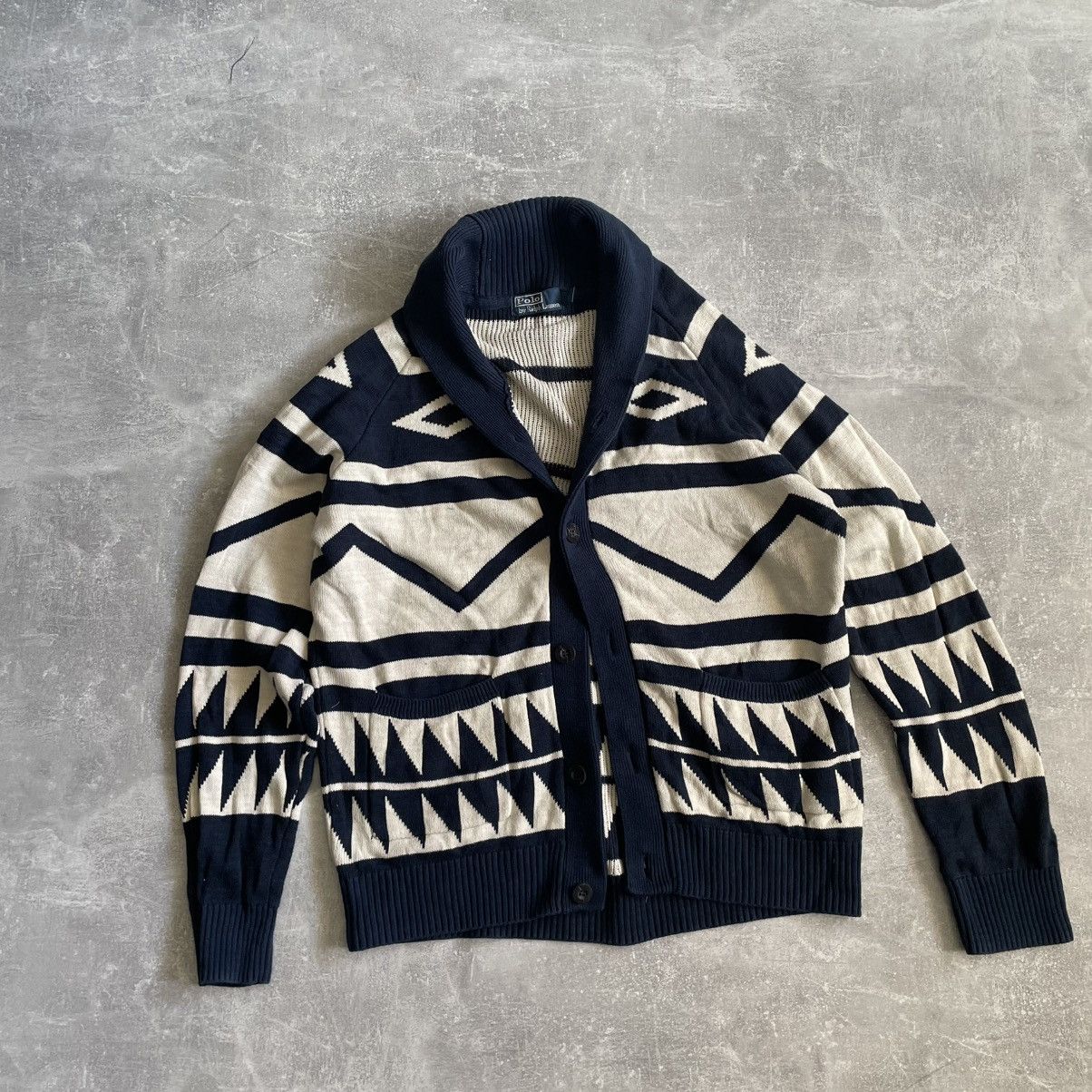 Polo Ralph Lauren Polo Ralph Lauren Navajo sweater Southwest Aztec Cardigan Size US M / EU 48-50 / 2 - 1 Thumbnail