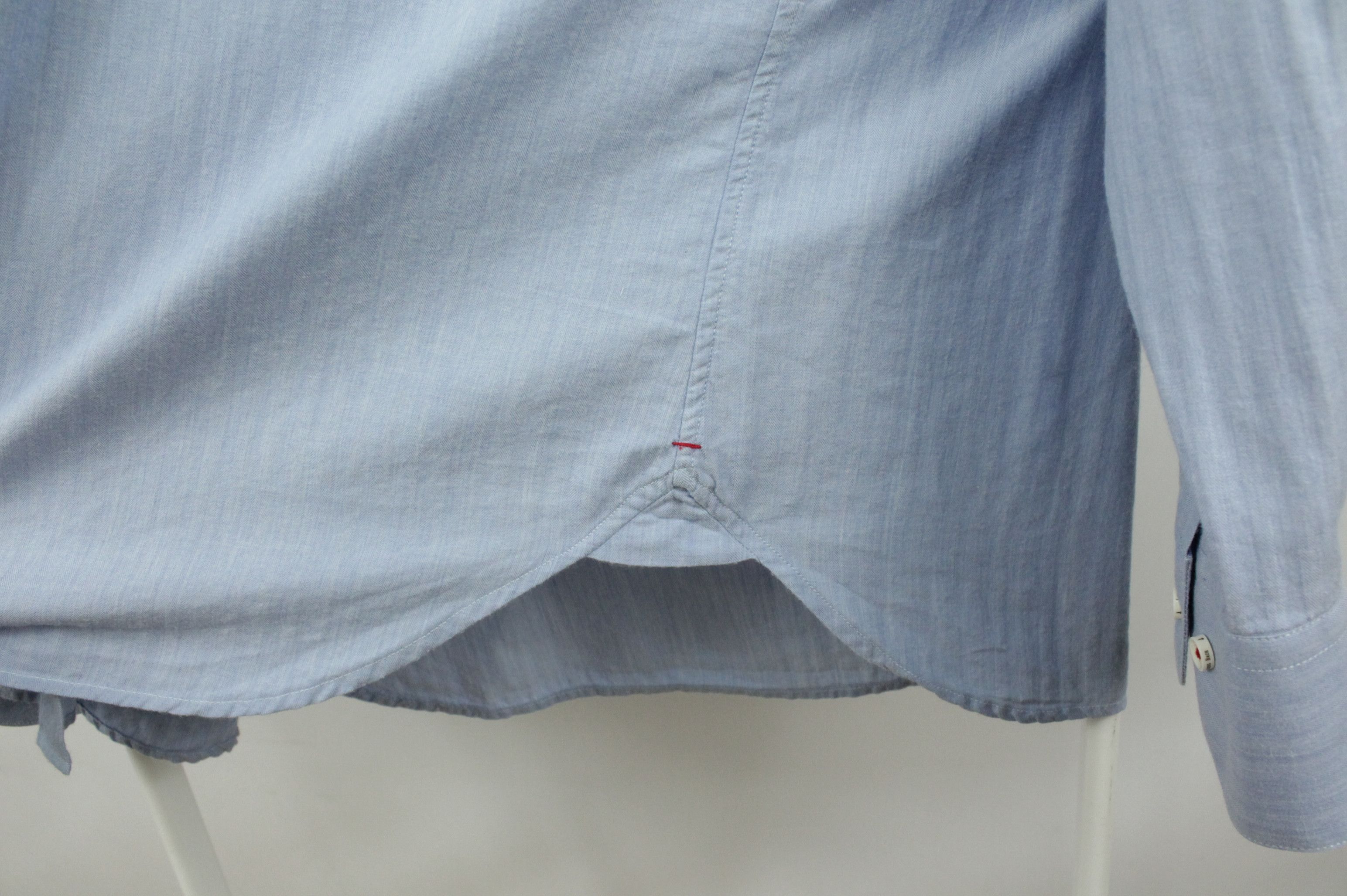 Other Lorenz Bach Gstaad Micro Herringbone Cotton Wool Shirt Size US XL / EU 56 / 4 - 6 Thumbnail