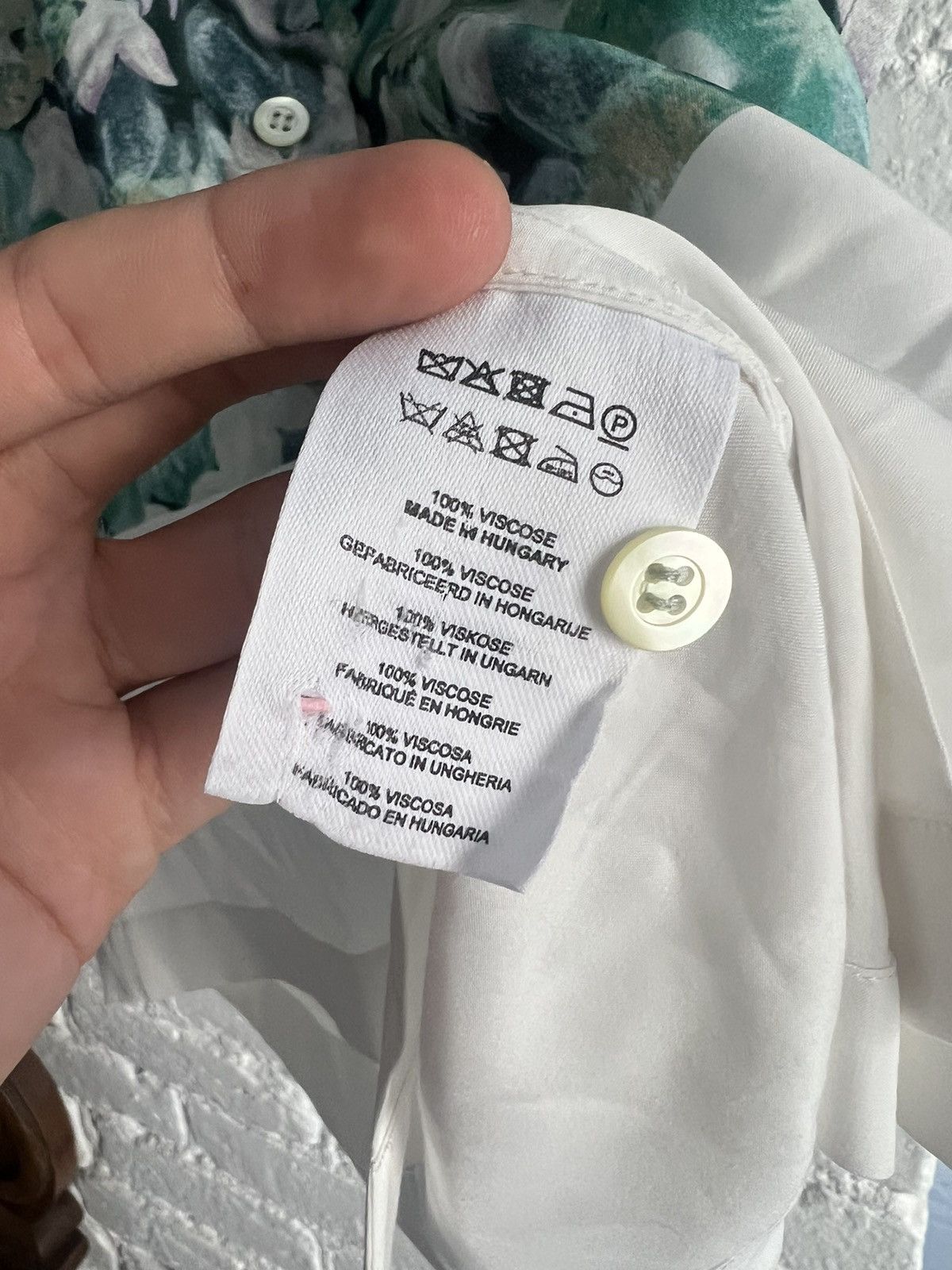 Dries Van Noten DRIES VAN NOTEN Floral Short Sleeve Button Down XS/S Size US XS / EU 42 / 0 - 7 Thumbnail