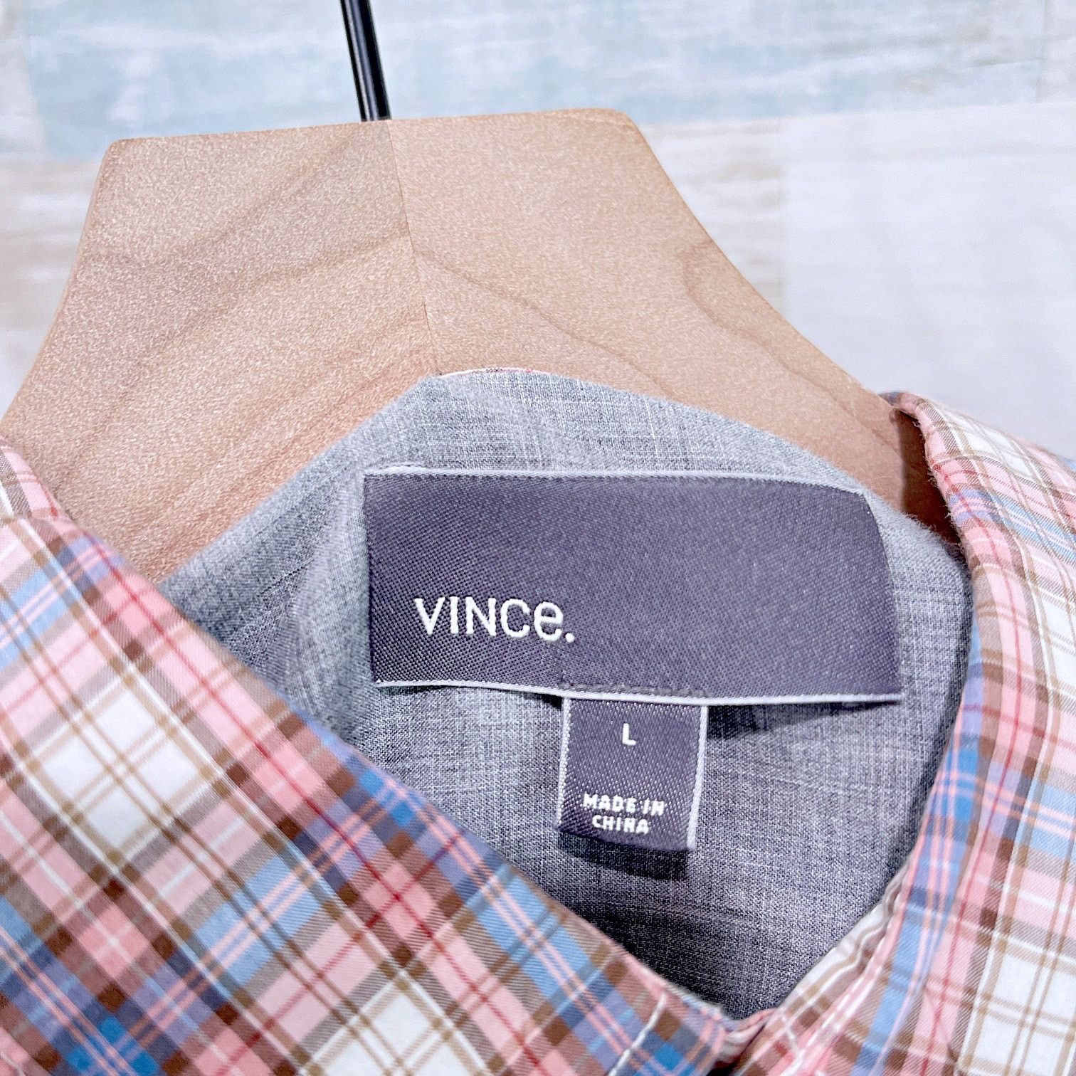 Vince Vince Poplin Plaid Long Sleeve Shirt Red Blue Mens Large Size US L / EU 52-54 / 3 - 5 Thumbnail