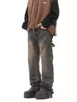 Designer × Japanese Brand baggy faded workwear carpenter jeans Size US 30 / EU 46 - 4 Thumbnail