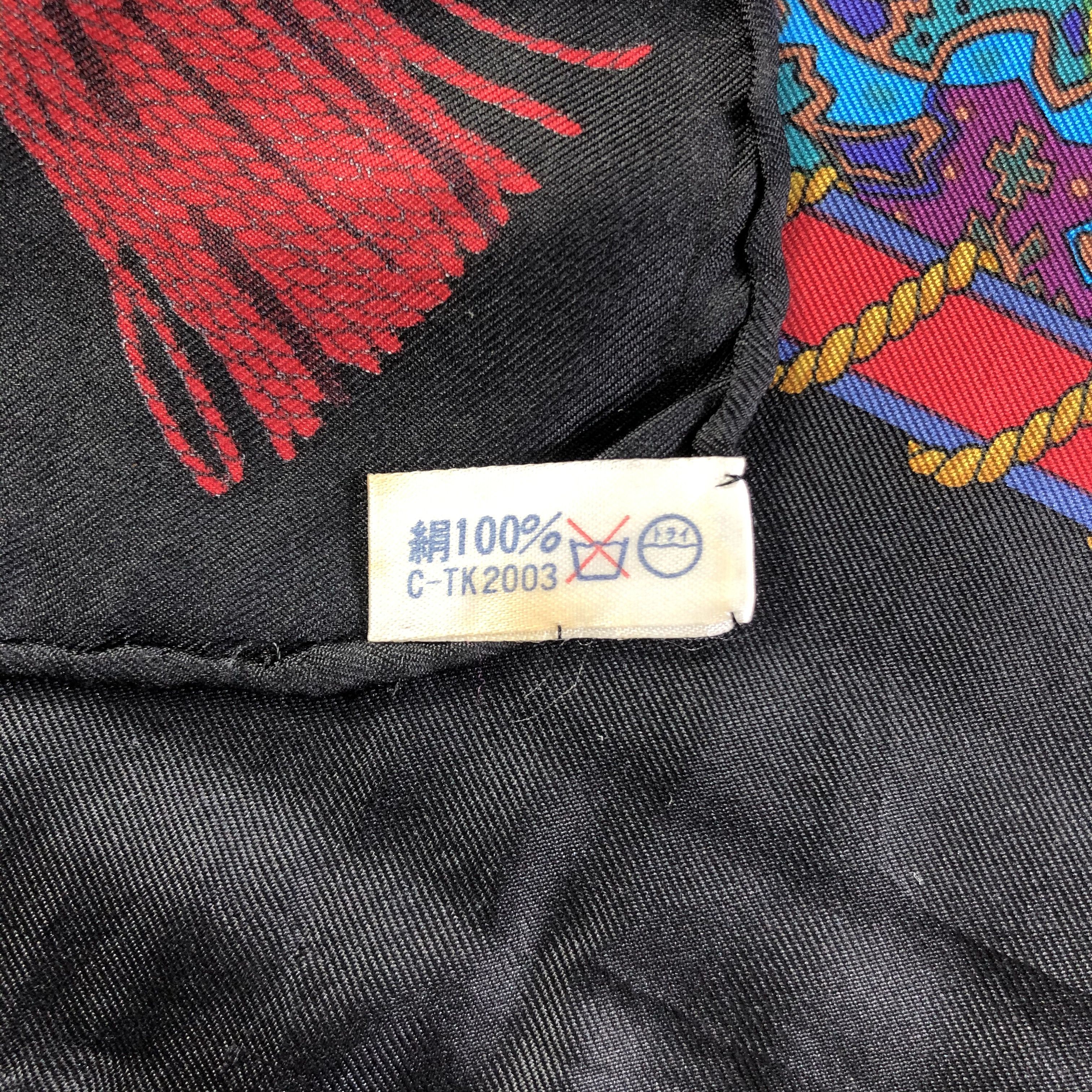 Lancel × Vintage Vintage Lancel Silk Scarf Size ONE SIZE - 5 Thumbnail