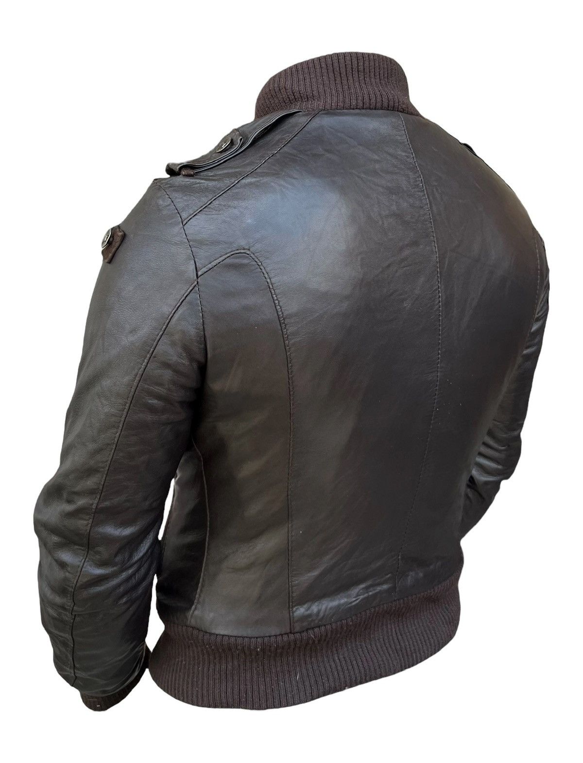 Japanese Brand Maurizio Italy Bondage Biker Leather Racing Jacket Size US S / EU 44-46 / 1 - 5 Thumbnail