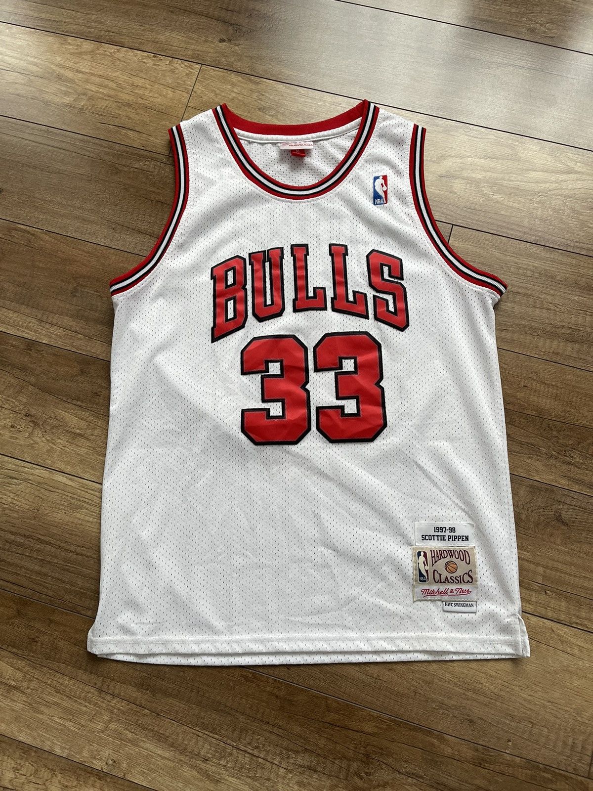 Mitchell & Ness Mitchell And Ness Chicago Bulls Pippen Vintage NBA Jersey Size US M / EU 48-50 / 2 - 2 Thumbnail
