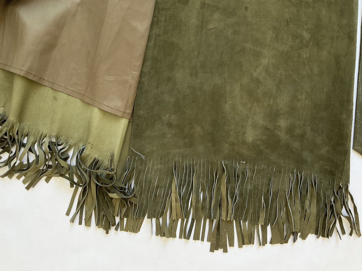 Vintage Suede wrap skirt with bangs Size 26" / US 2 / IT 38 - 5 Thumbnail
