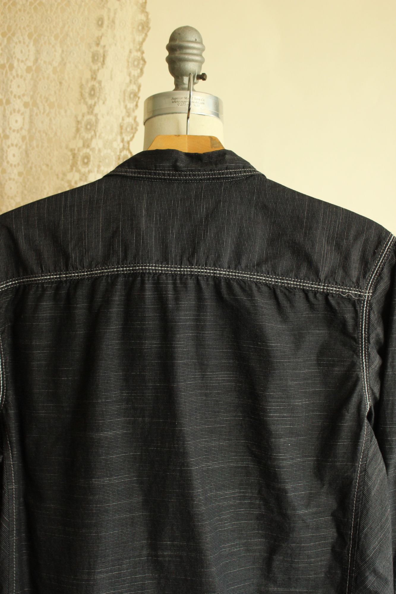 I.N.C INC Men's shirt, Button down, size M, black and gray pinstri Size US M / EU 48-50 / 2 - 9 Thumbnail