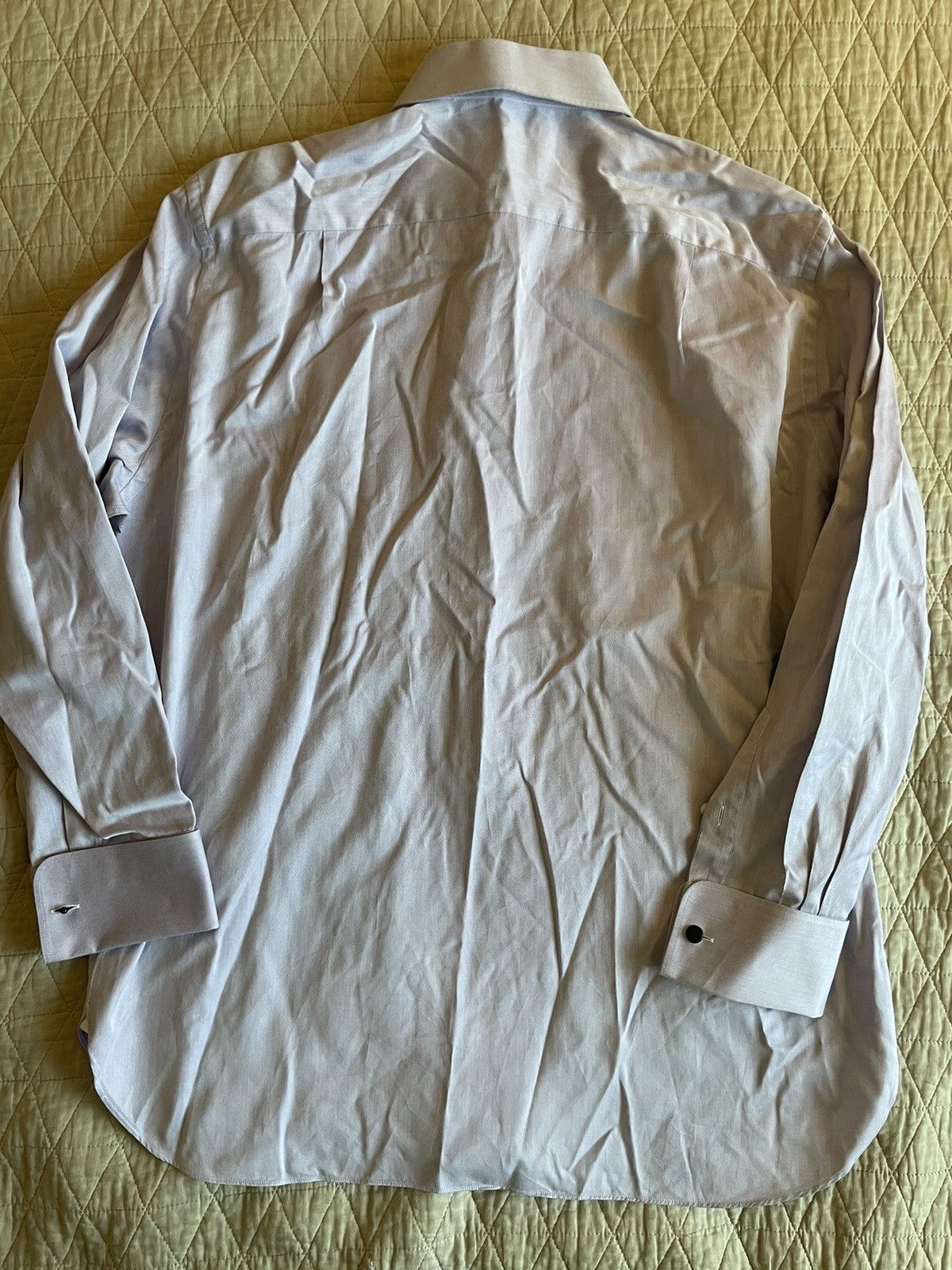 Ermenegildo Zegna French Cuff Dress Shirt Size US M / EU 48-50 / 2 - 6 Thumbnail