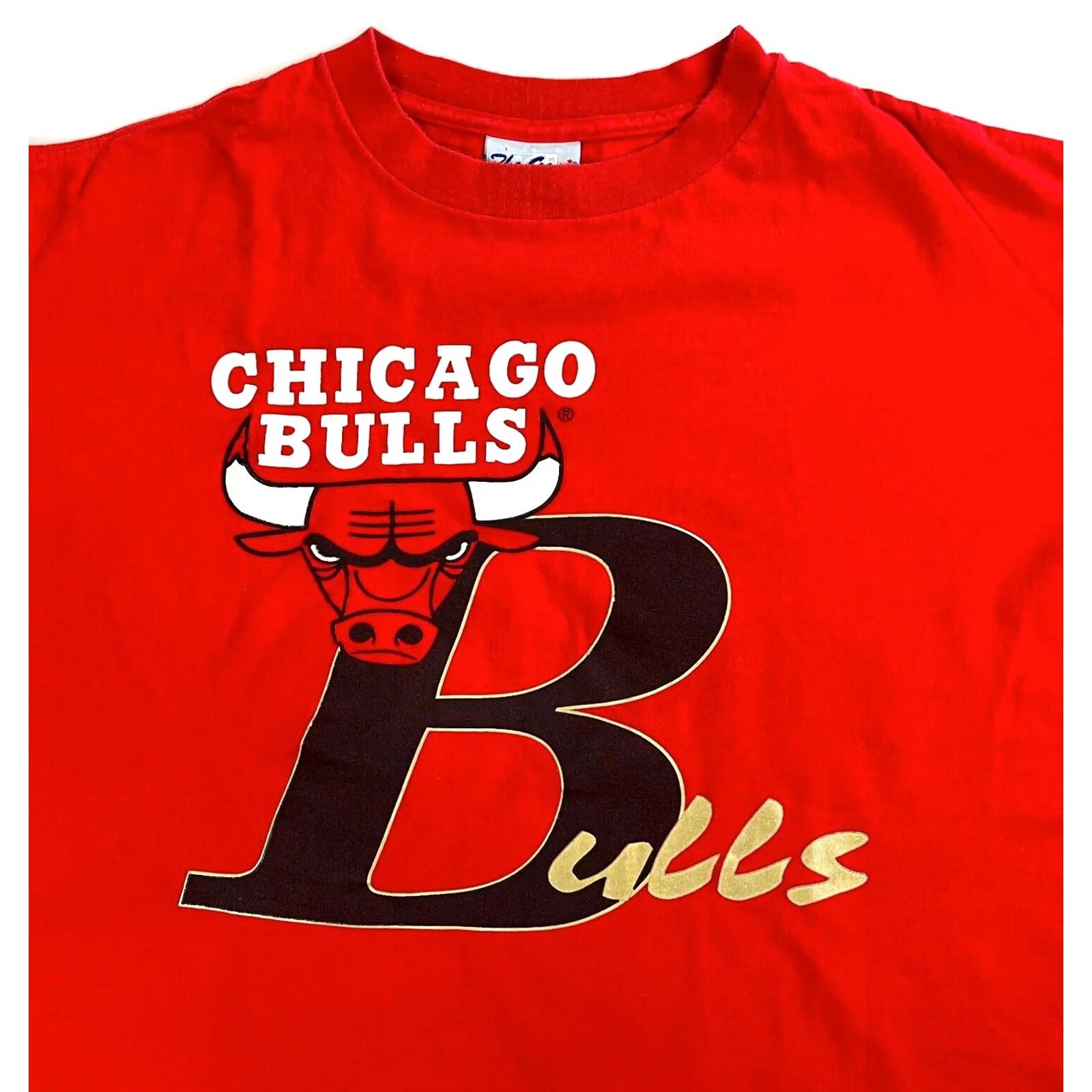 Vintage VINTAGE The Game Men’s Chicago Bulls T-Shirt 90s XL Red Logo Graphic Print, Crew Neck, Short Sleeve, 100% Cotton, Sports, Basketball Mens Size US XL / EU 56 / 4 - 3 Thumbnail