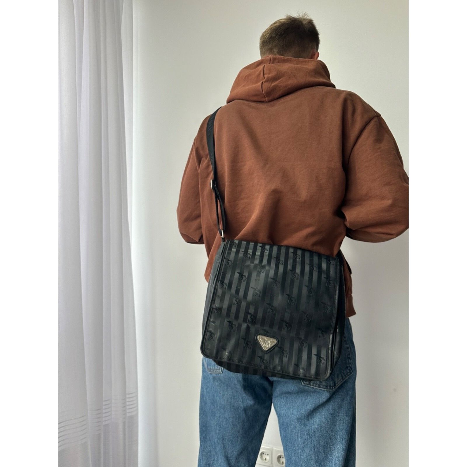 Vintage VTG Maison Mollerus Crossbody Monogram Messenger Bag Size ONE SIZE - 1 Thumbnail