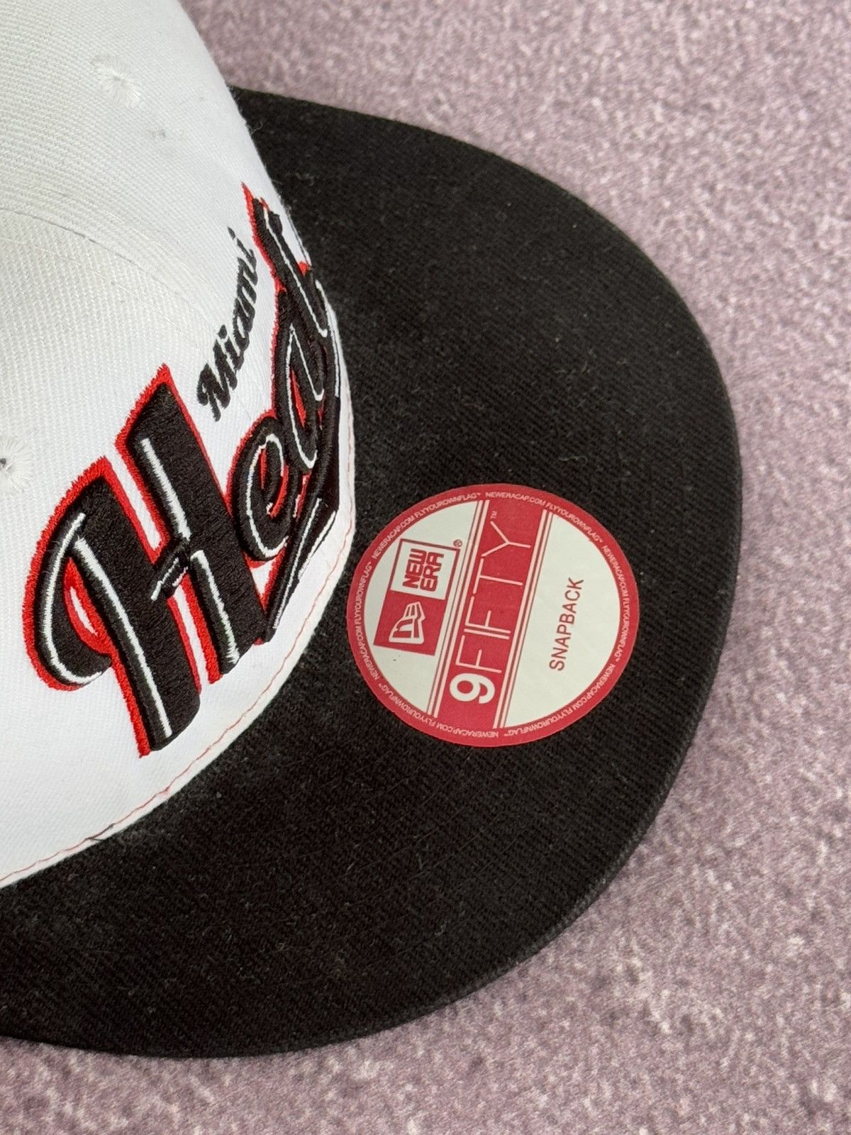 NBA Rare NewEra NBA Miami Heat Collection Fitted Cap Size ONE SIZE - 5 Thumbnail
