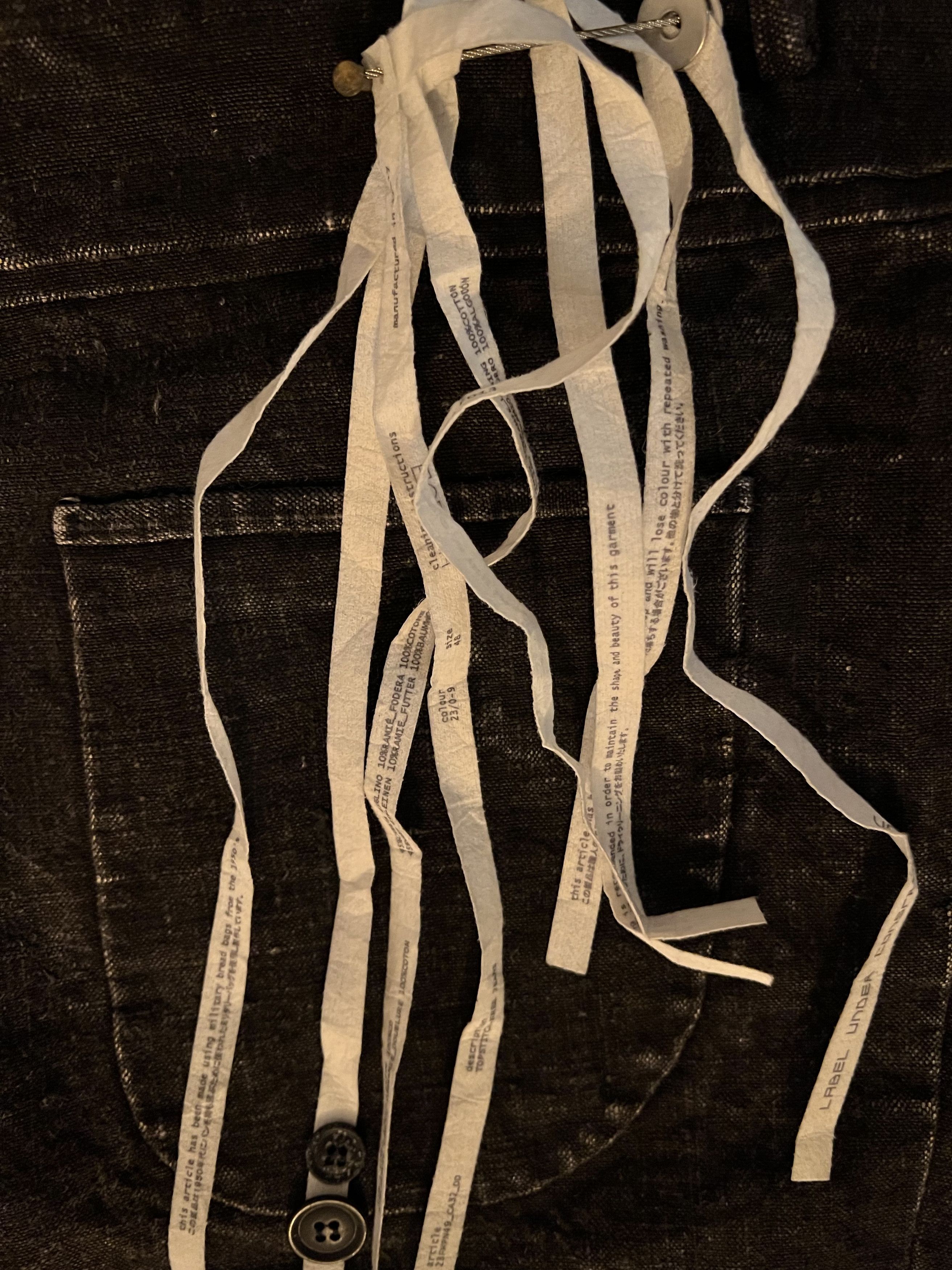 image of Label Under Construction Bread Bag Topstitch-Free Jeans in Black, Men's (Size 32)