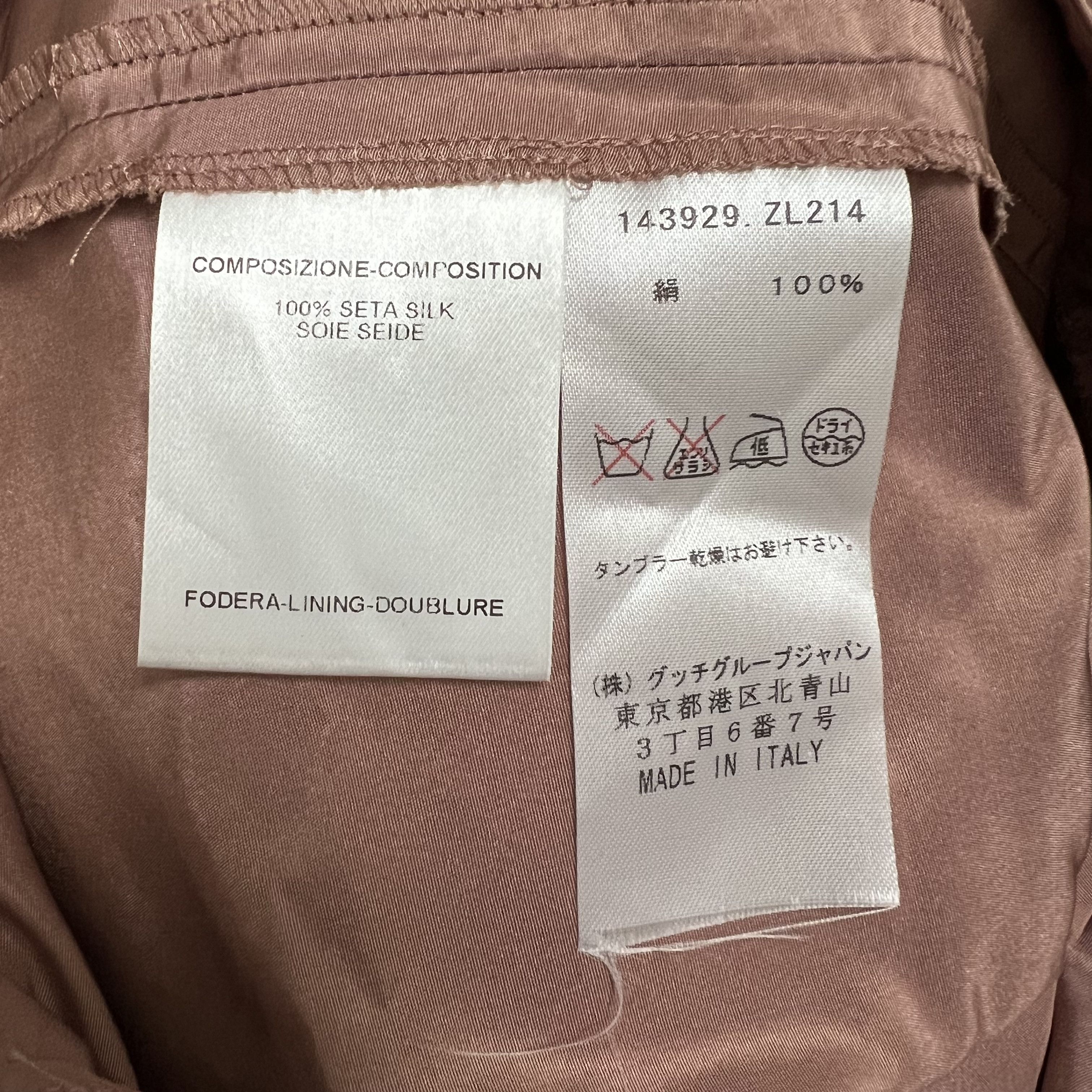 Gucci Gucci Women's Silk Pink Pants Size 27" / US 4 / IT 40 - 4 Thumbnail