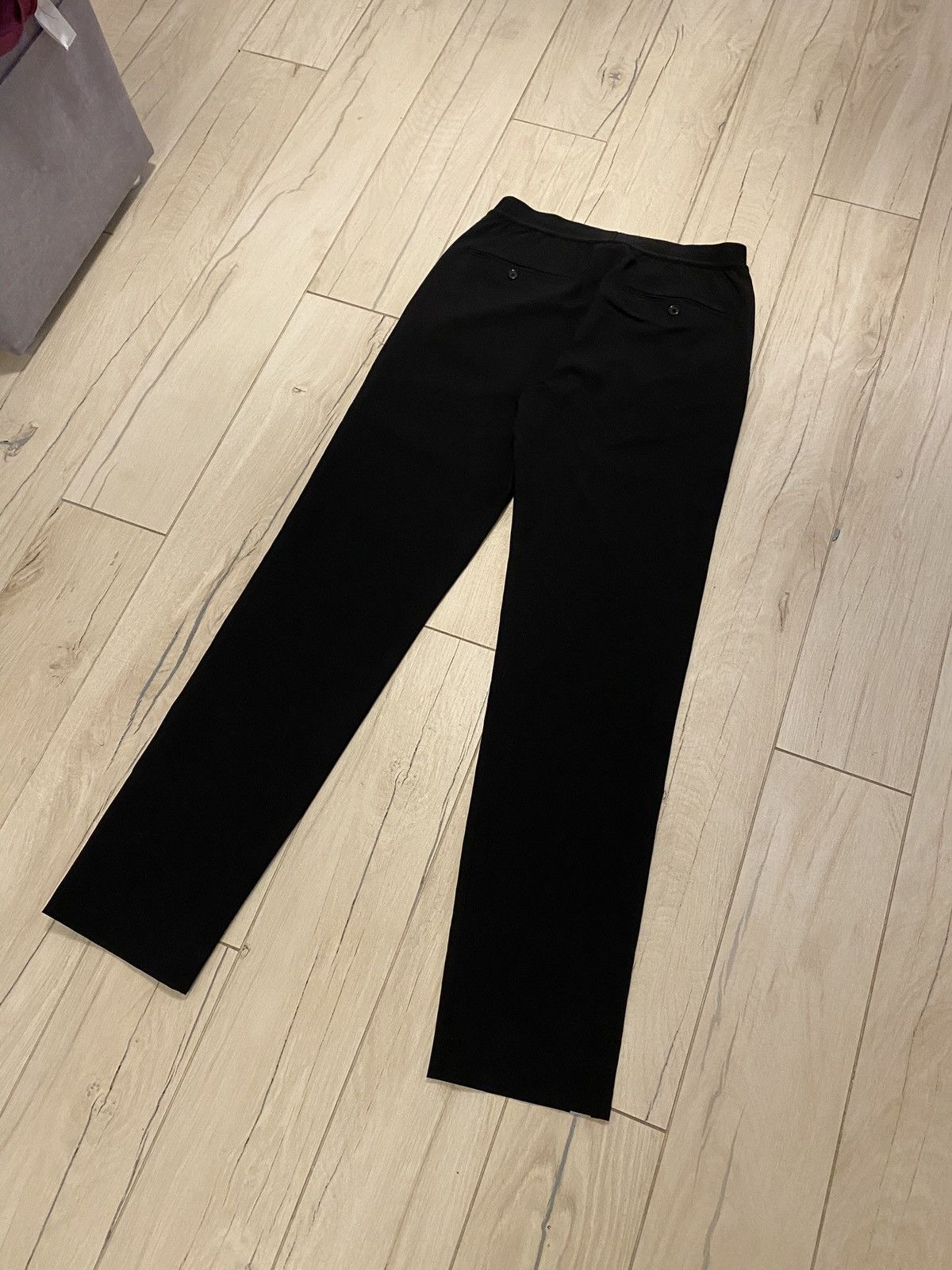 Helmut Lang Helmut Lang Reflective Stripes Black Wool Track Pants Size US 30 / EU 46 - 7 Thumbnail