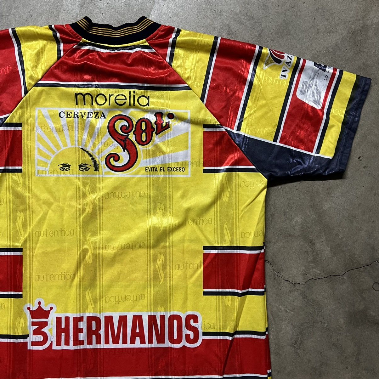 Vintage Vintage 90’s Monarcas Morelia Remini Sport Soccer Jersey Size US XL / EU 56 / 4 - 5 Thumbnail