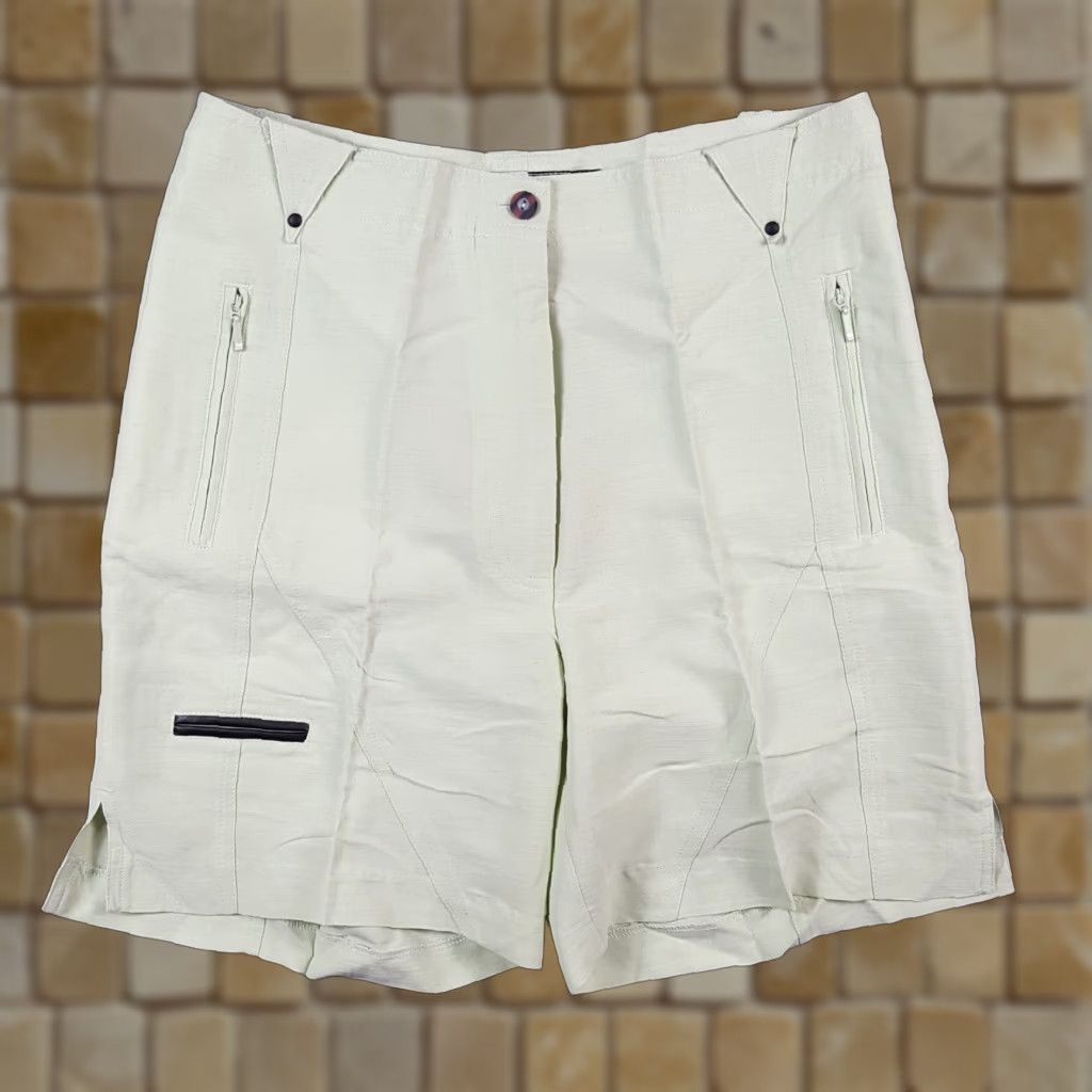 Vintage VINTAGE Jamie Sadock Shorts Women's Chino High Waist 10 Mint Green Y2K 90s 00s Preppy Athletic Casual Summer Size 32" / US 10 / IT 46 - 1 Thumbnail