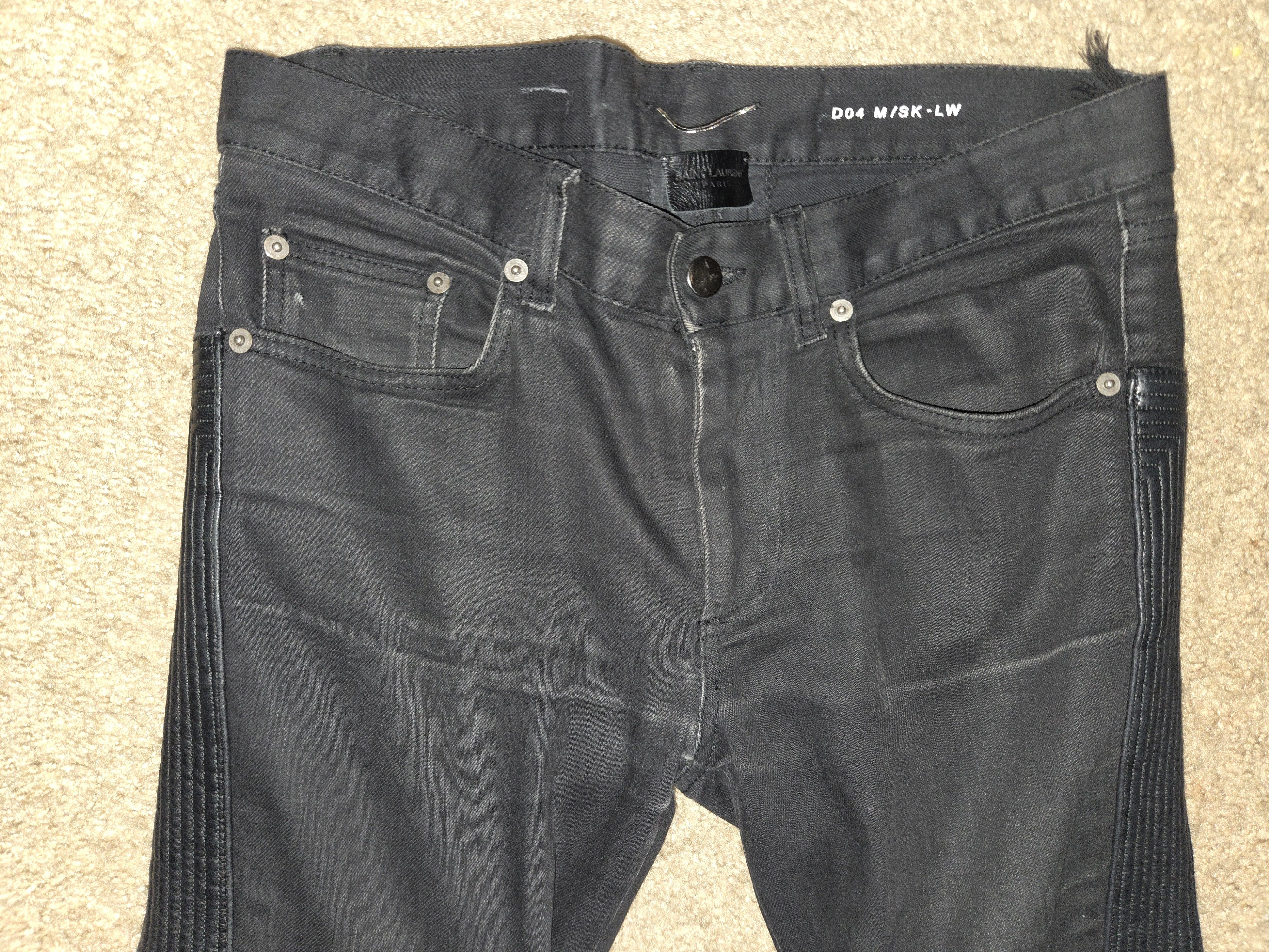 Saint Laurent Paris Saint Laurent D04 Moto Denim Size US 29 - 9 Thumbnail