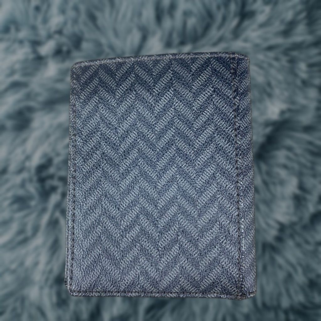 Fossil Fossil Travel Wallet Black & Gray Leather Pattern Bi Fold Large Unisex Wallet Unisex Bifold Folding Leather Black Gray Fossil Size ONE SIZE - 1 Thumbnail
