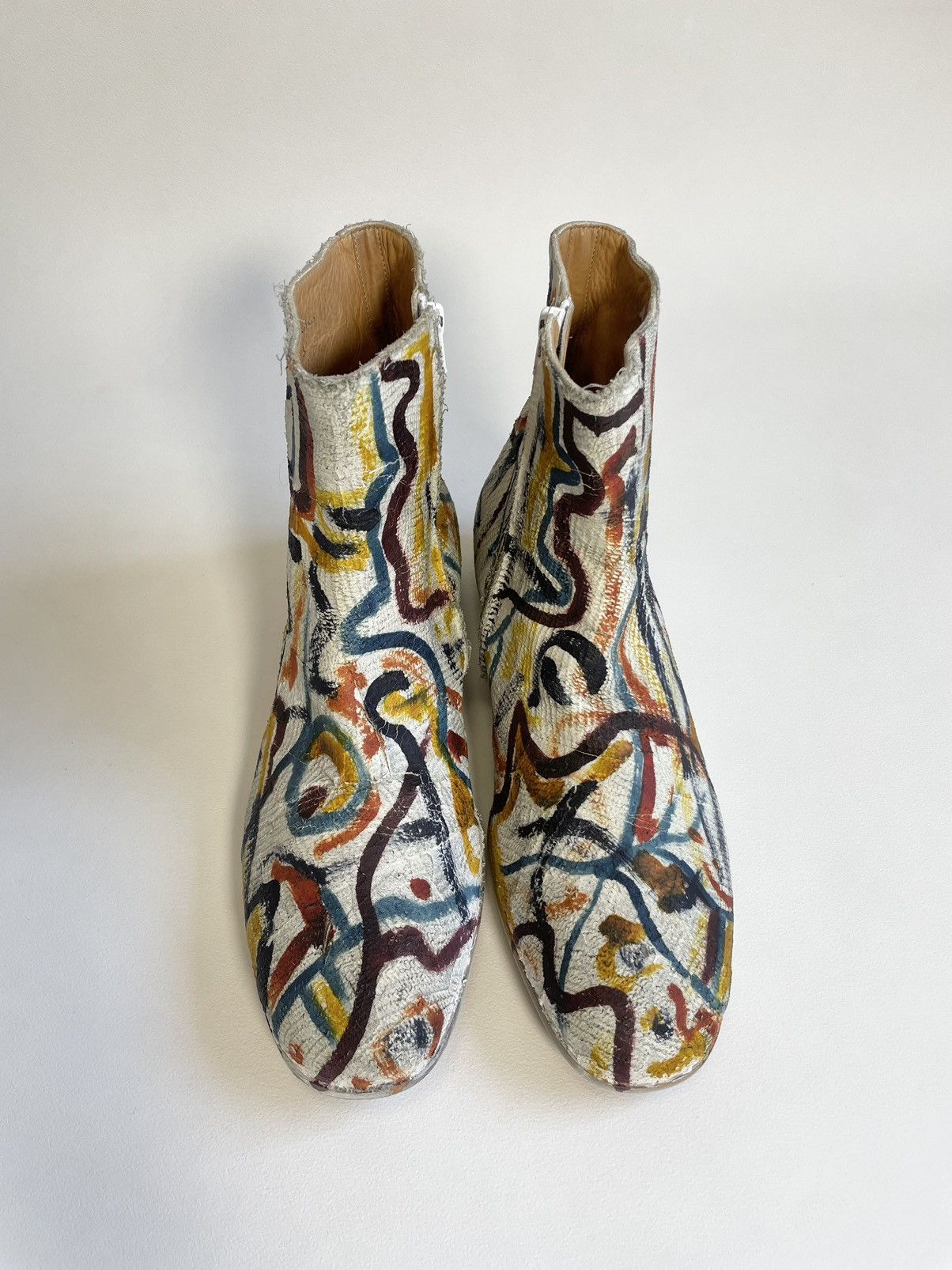 Maison Margiela Plaster Scribble Painted Boots Size US 10 / EU 43 - 7 Thumbnail