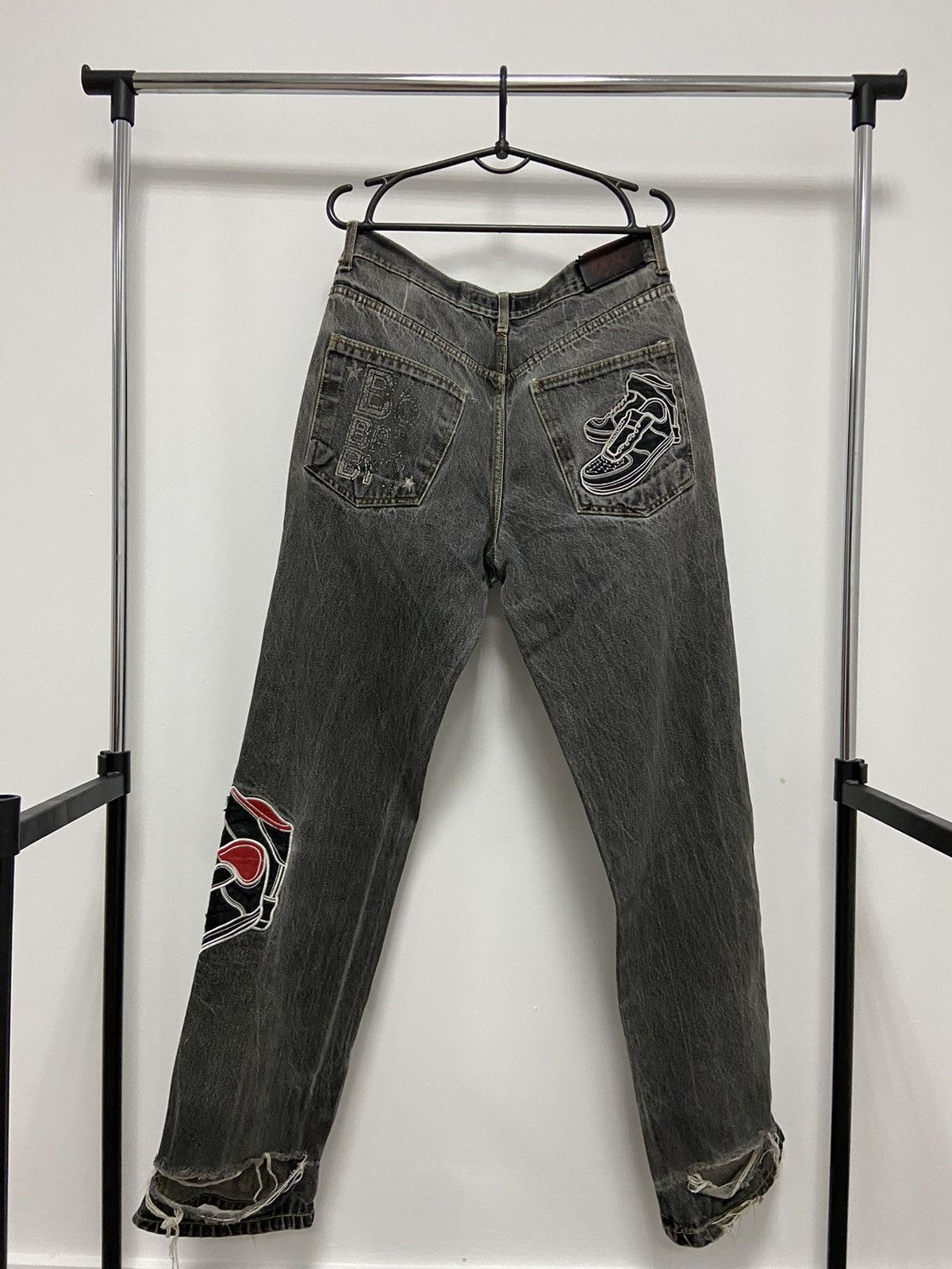 Japanese Brand × Vintage Pants Vintage jeans Sneakers Skate Bad Byz BB6 Japanese Size US 34 / EU 50 - 1 Thumbnail