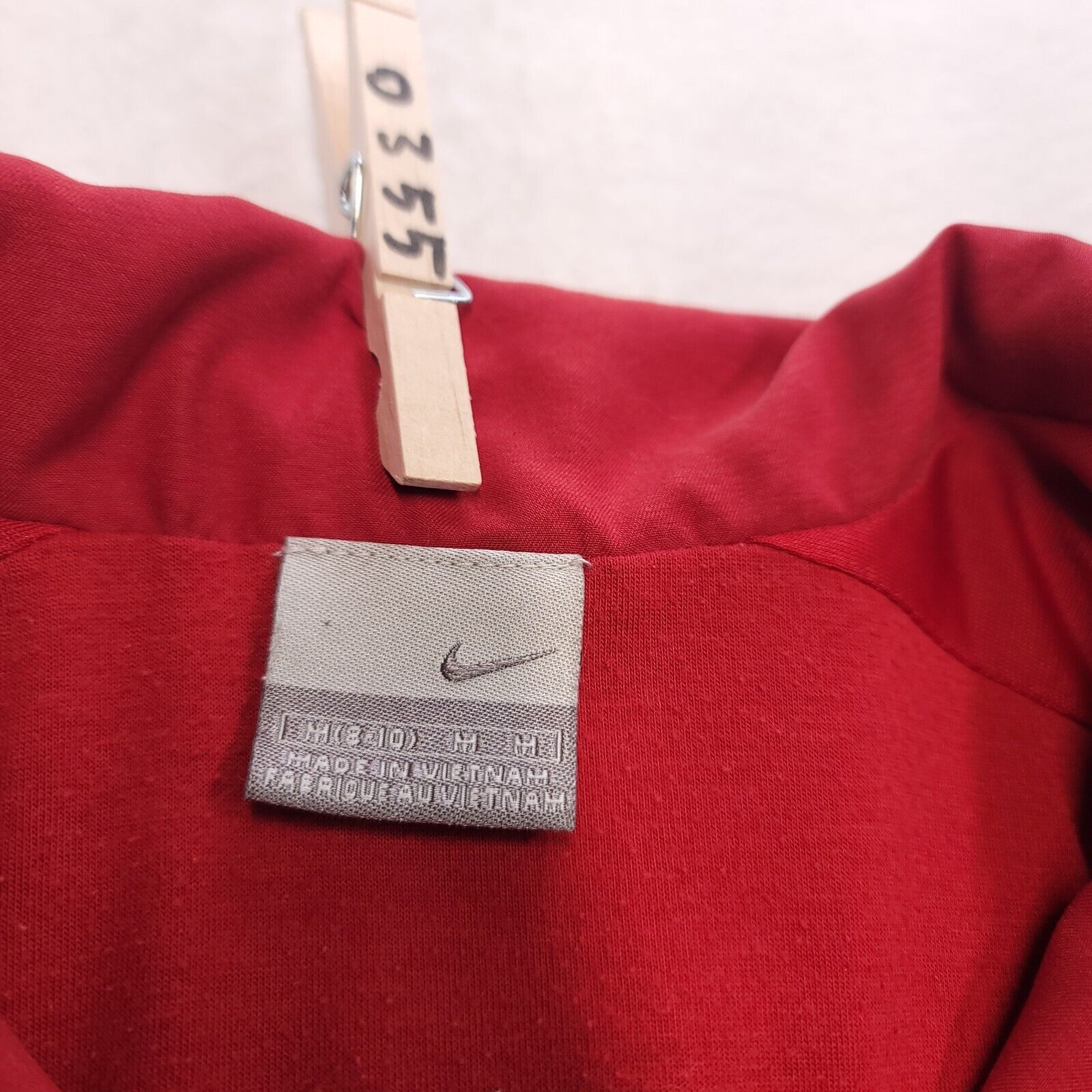 Nike Nike Athletic Zip Up Jacket Womens Size Medium M Red Black Size M / US 6-8 / IT 42-44 - 3 Thumbnail