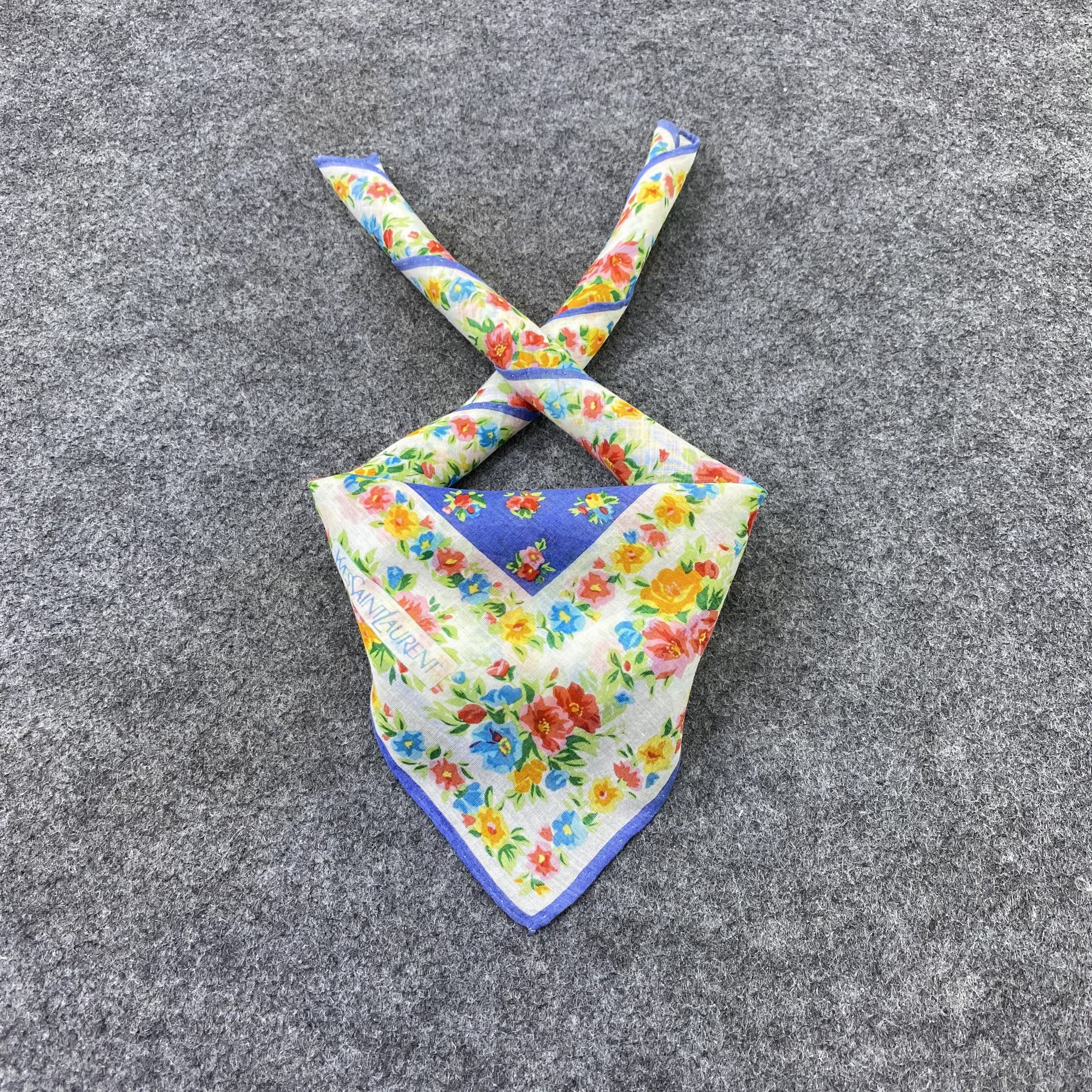 Yves Saint Laurent Yves Saint Laurent Handkerchief /Bandana / Neckerchief-B2092 Size ONE SIZE - 2 Thumbnail