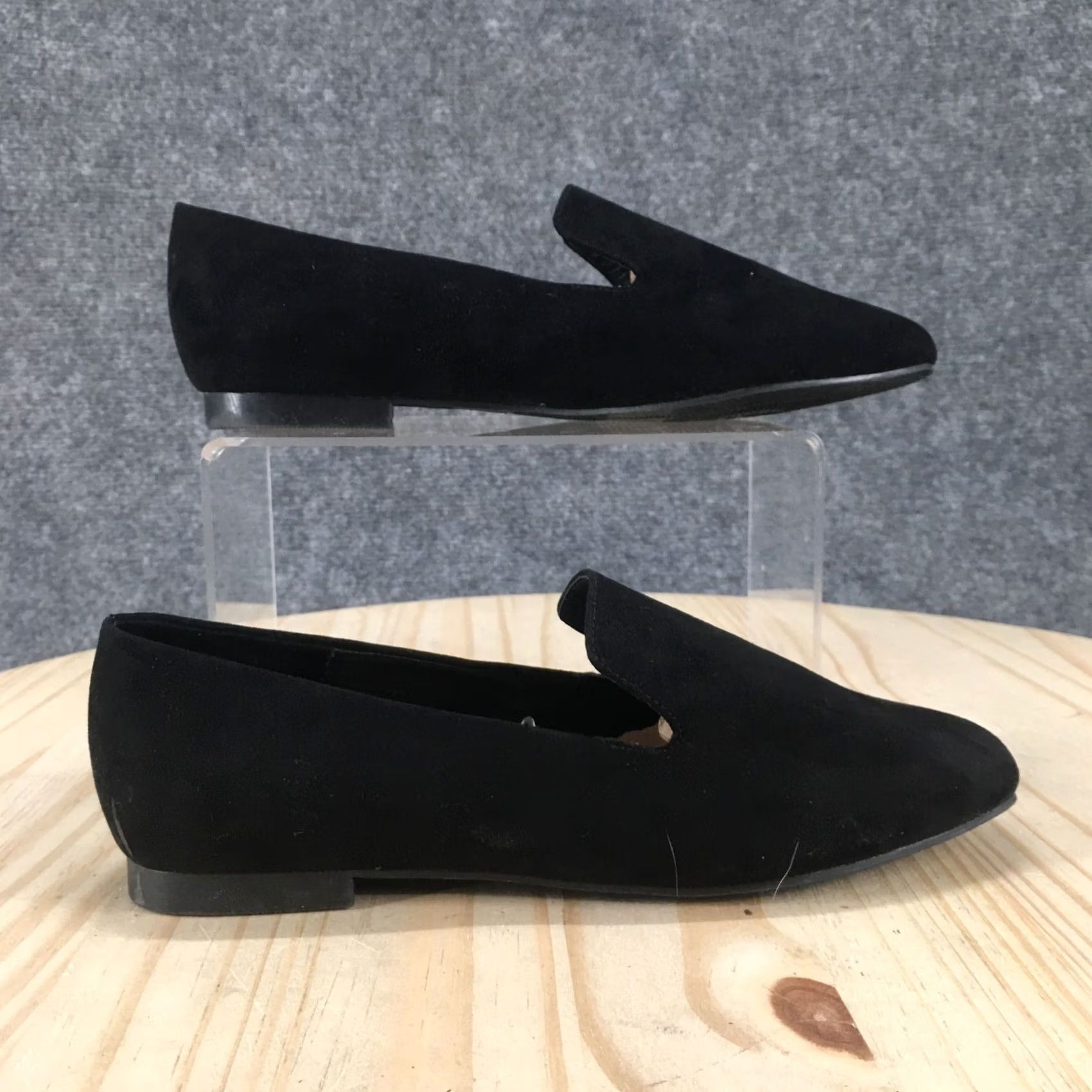 Vintage A New Day Shoes Womens 6 Loafers Black Slip On Comfort Casual Low Top Round Toe Size M / US 6-8 / IT 42-44 - 2 Thumbnail