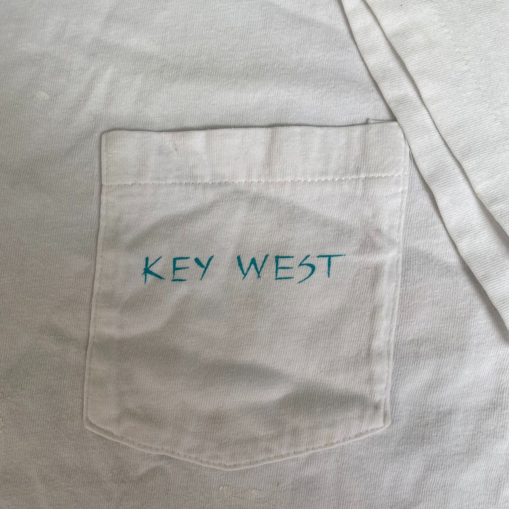 Hanes Vintage 90s Key West Sailing T-Shirt Nautical Preppy Florida Size US XL / EU 56 / 4 - 5 Thumbnail