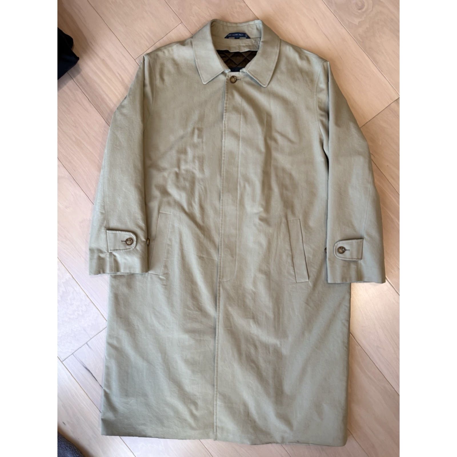 Polo Ralph Lauren VINTAGE Polo Ralph Lauren Trench Coat 46 Khaki Long Overcoat Winter Outerwear Men Beige 90s USA Carhartt J97 Style Coat Mens Size US XXL / EU 58 / 5 - 2 Thumbnail