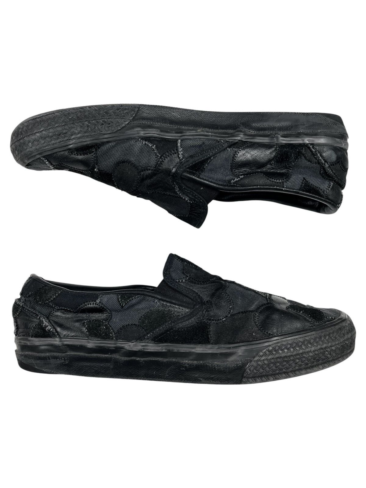 Number (N)ine AW03 Number (N)ine Crying Heart Patchwork Slip On Vans Shoes Size US 9 / EU 42 - 2 Thumbnail