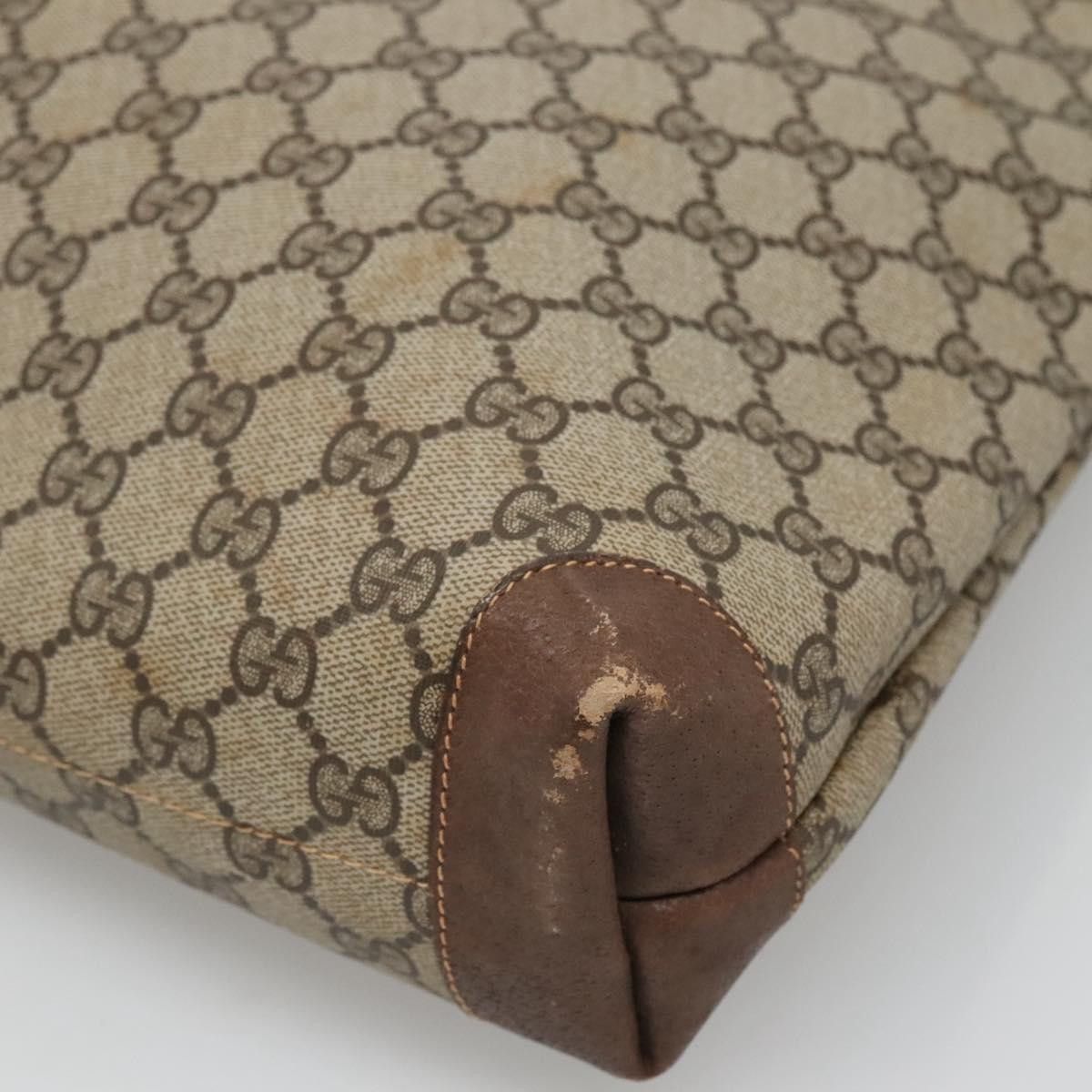 Gucci GUCCI GG Supreme Web Sherry Line Tote Bag Pvc Beige Green Size ONE SIZE - 10 Thumbnail