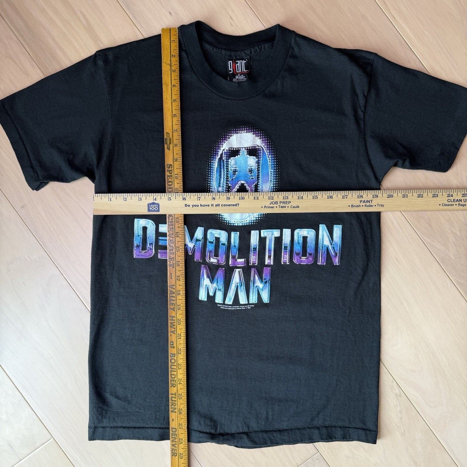 Giant Vintage Demolition Man Shirt L Black 90s Giant Movie Promo Size US L / EU 52-54 / 3 - 2 Thumbnail