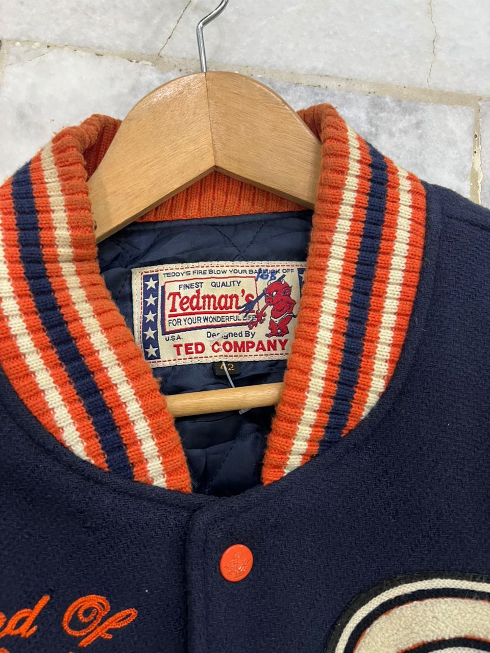 Tedman Tedman’s Devils Embroidery Varsity Jacket Size US L / EU 52-54 / 3 - 11 Thumbnail