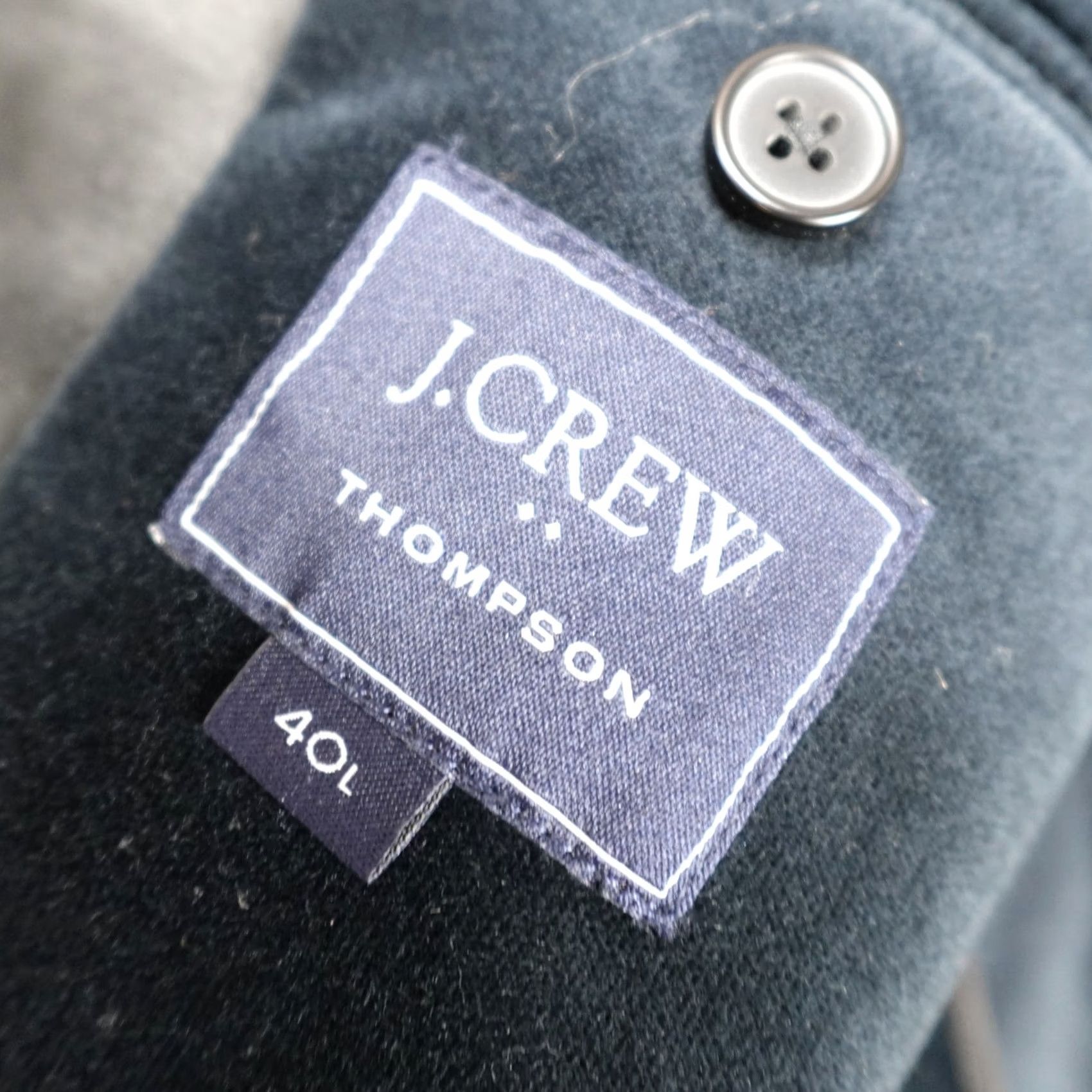 J.Crew J.Crew Mens Tuxedo Jacket 40L Blue Unlined Unstructured Shawl Collar Thompson - Vibrant Velvet Size 40R - 7 Thumbnail