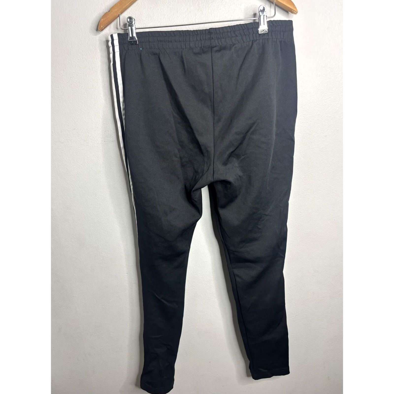 Adidas Adidas Track Pants Mens M Primeblue 3 Stripes Trefoil Joggers Athletic Black White Pants Size US 31 - 4 Thumbnail