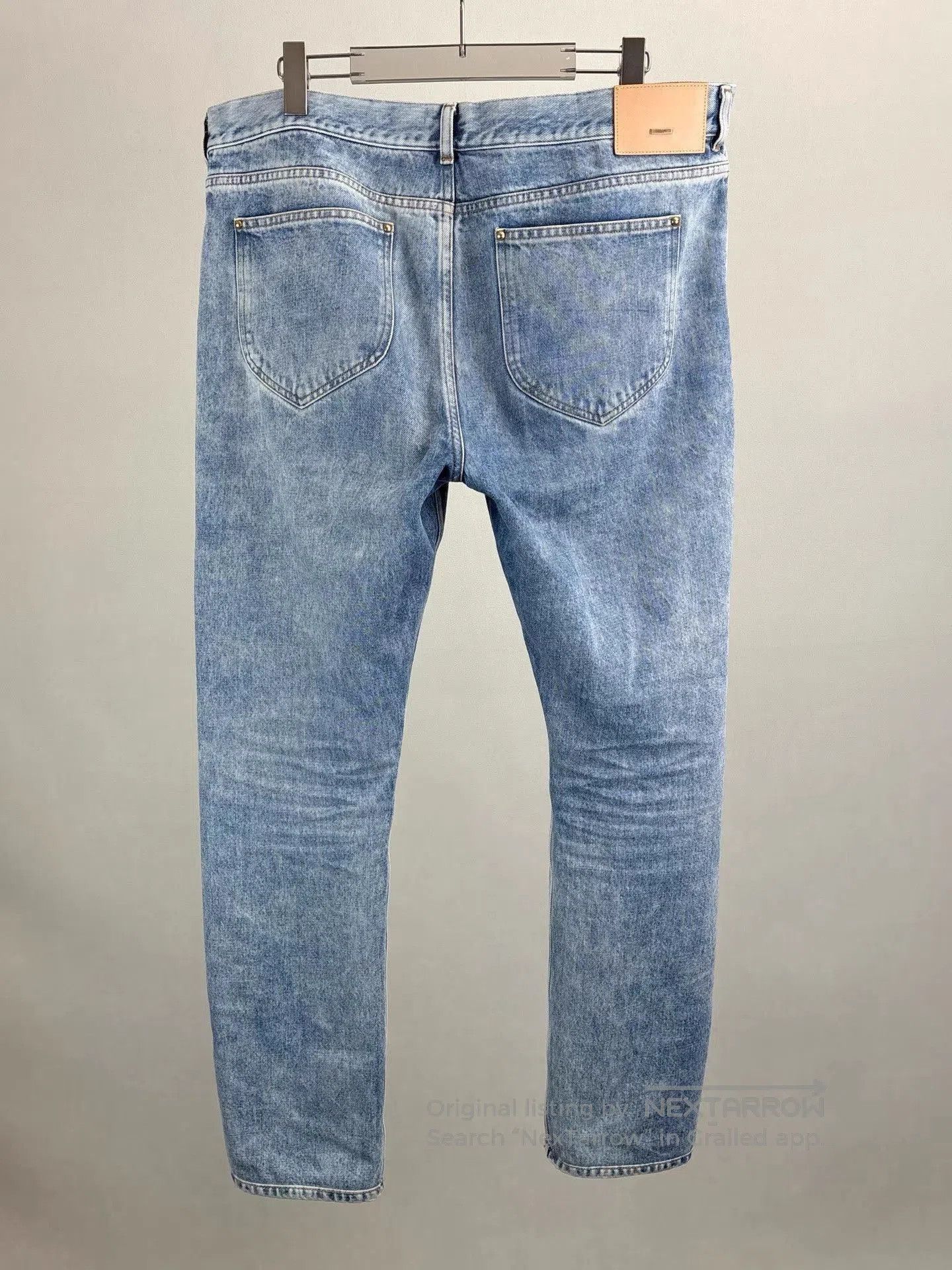Louis Vuitton Blue Denim Straight-Leg Pants Size 38. Size US 38 / EU 54 - 2 Thumbnail