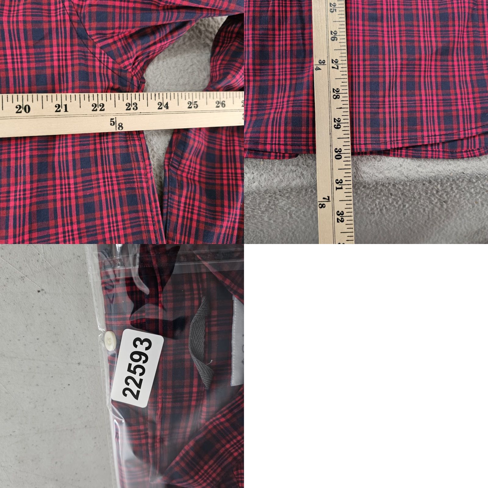 Vintage Columbia Rapid River Shirt Mens Large Red Navy Plaid Long Sleeve Button Front Size US L / EU 52-54 / 3 - 8 Thumbnail