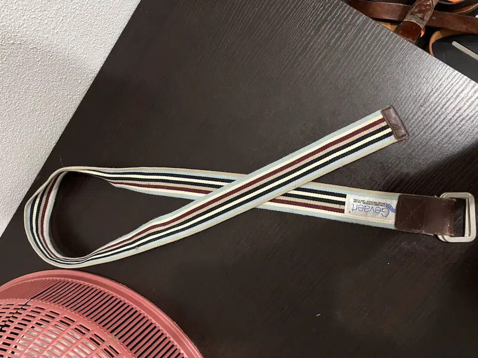 Vintage Gevaert Stripe Design Belt Size ONE SIZE - 7 Thumbnail