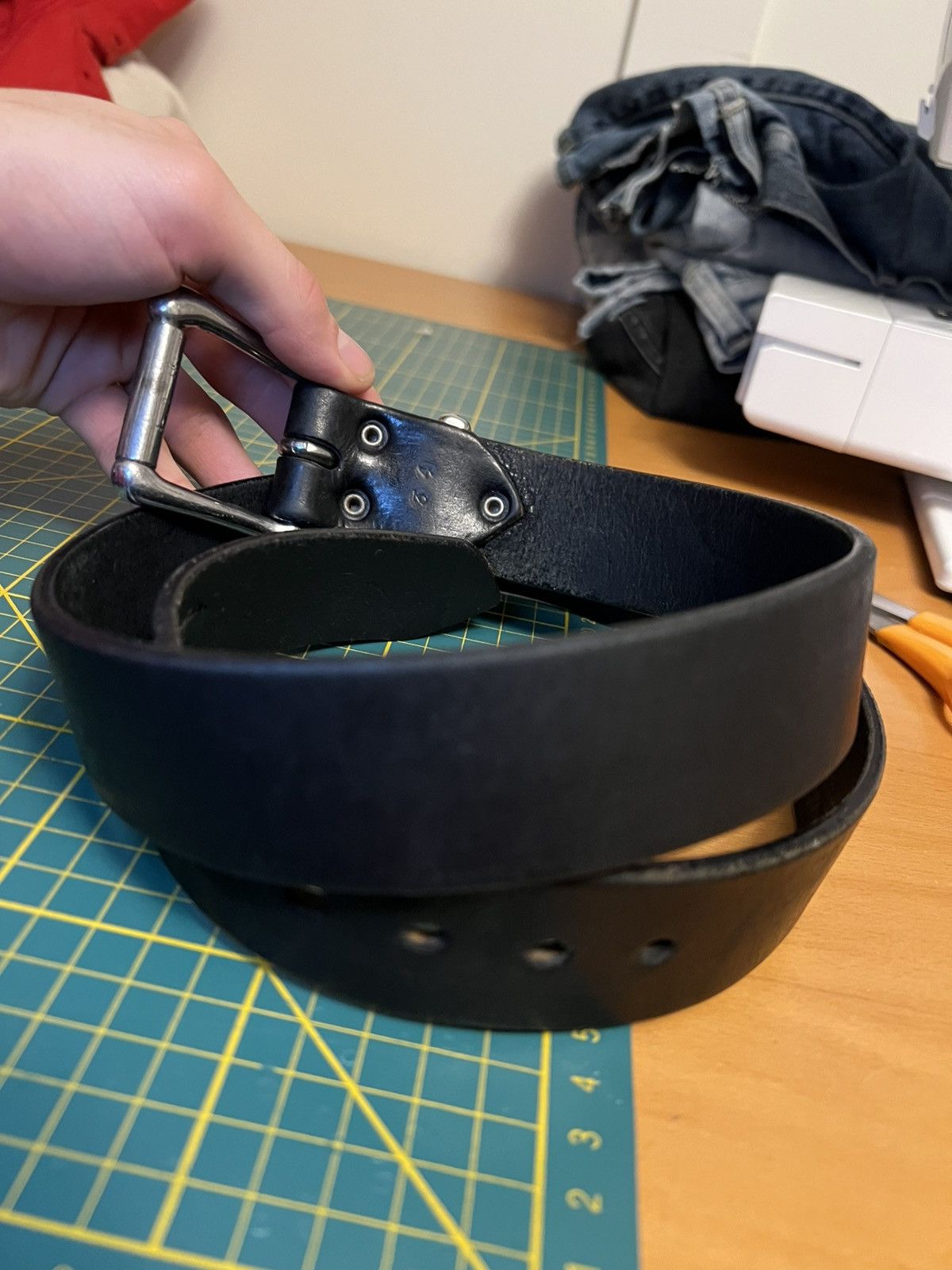 Vintage Vintage Apache thick leather belt Size ONE SIZE - 14 Thumbnail