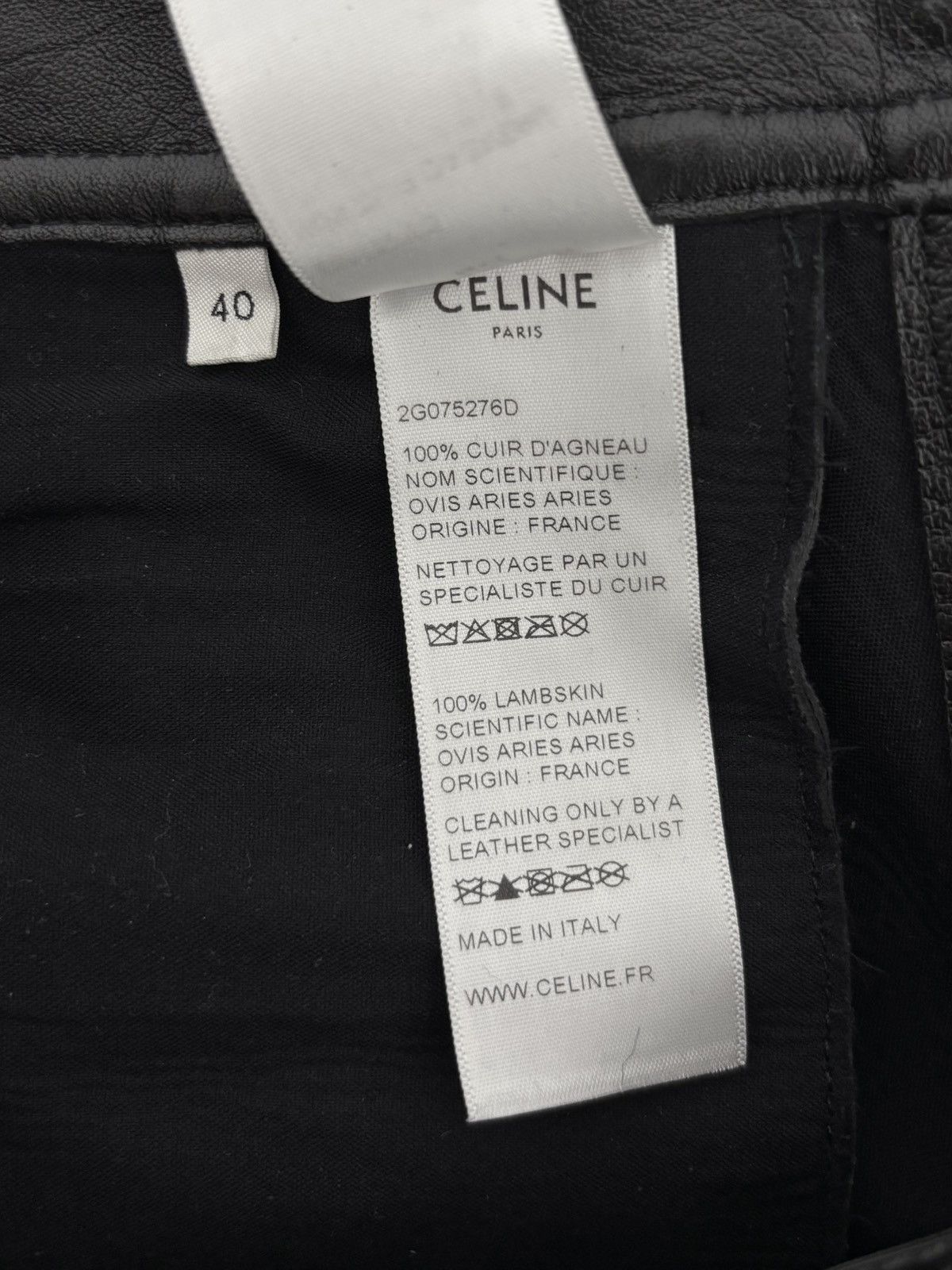 Celine × Hedi Slimane SS19/SS21 Studded Leather Pants (2019/2021, Stud) Size US 30 / EU 46 - 11 Thumbnail