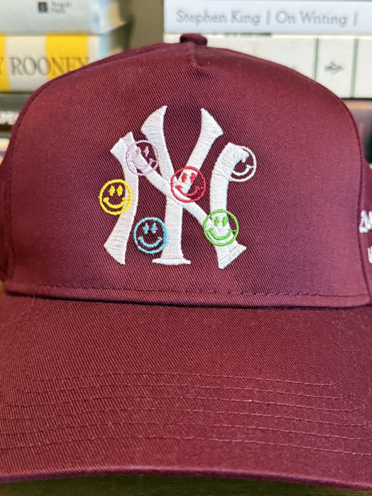 Shmeel NY Shmeel Maroon Hat Size ONE SIZE - 5 Thumbnail