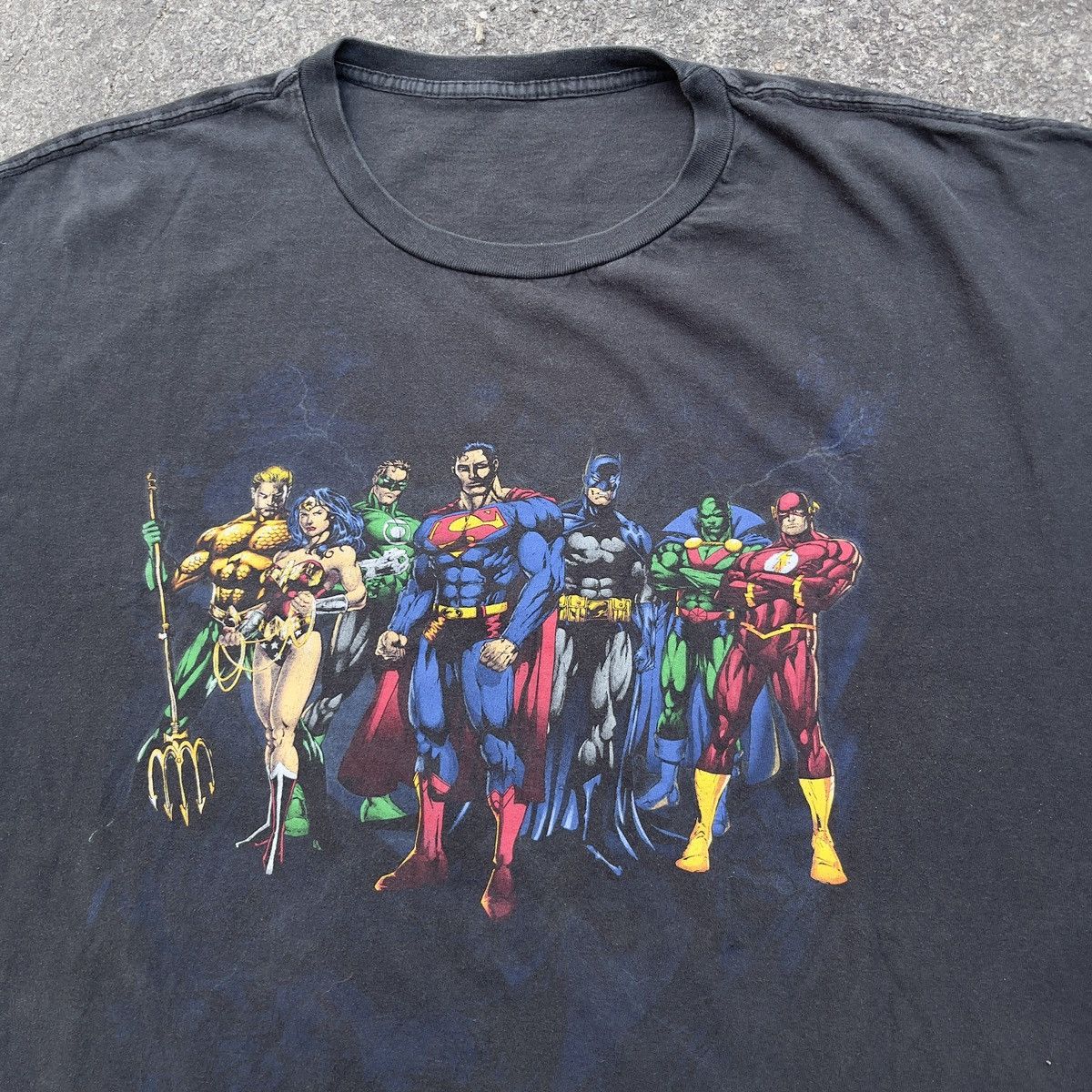 DC Comics × Vintage Vintage Boxy Oversized Fit Y2K JUSTIC LEAGUE DC COMICS Shirt Size US XXL / EU 58 / 5 - 2 Thumbnail