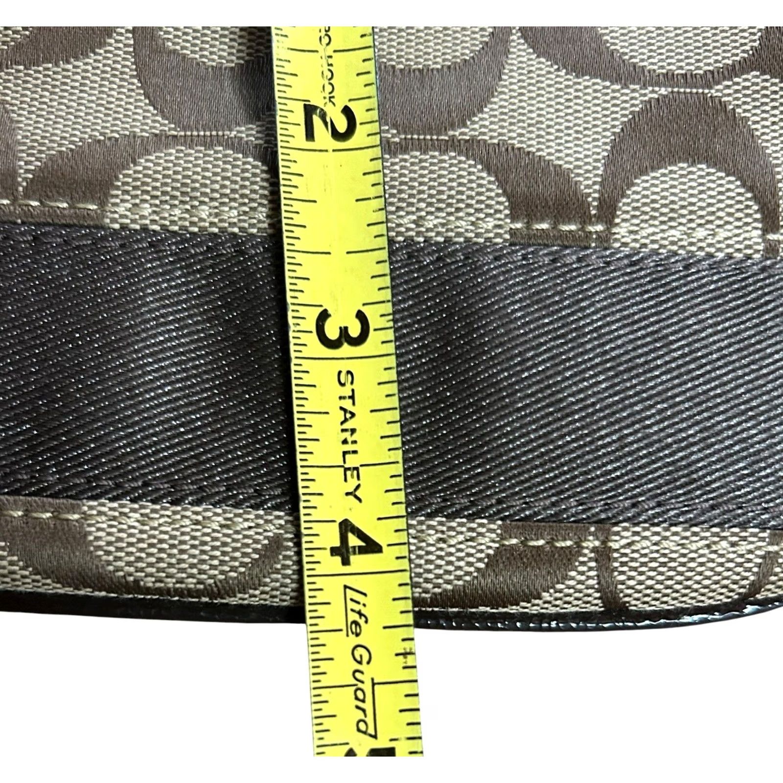 Coach Coach Signature Avary Wristlet Wallet Small Brown Jacquard Monogram Women's Read Size ONE SIZE - 7 Thumbnail