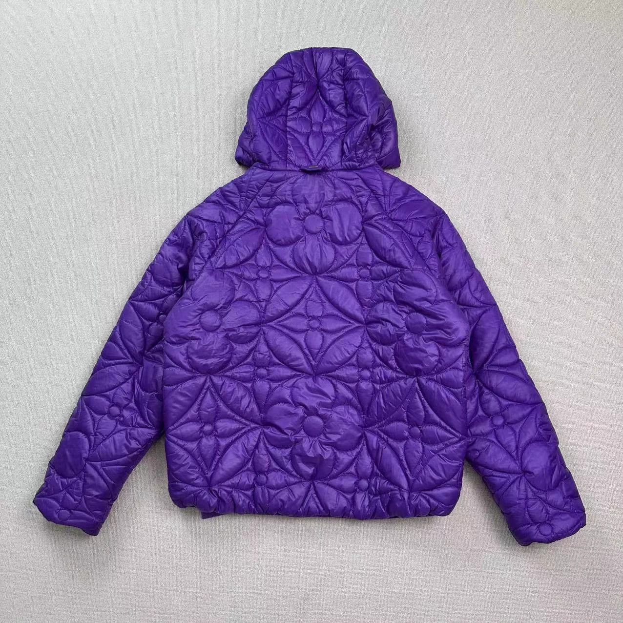 Louis Vuitton Louis Vuitton Purple Monogram Cotton Jkt EU 50 Size US M / EU 48-50 / 2 - 2 Thumbnail