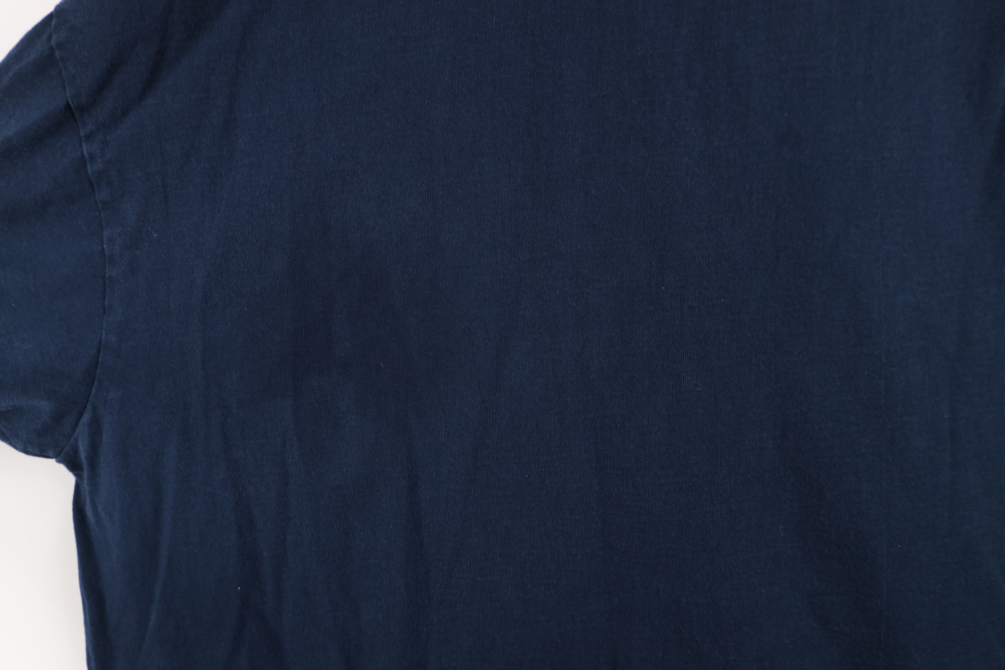 Vintage Vintage 90s Streetwear Blank Heavyweight T-Shirt Blue Cotton Size US XXL / EU 58 / 5 - 9 Thumbnail